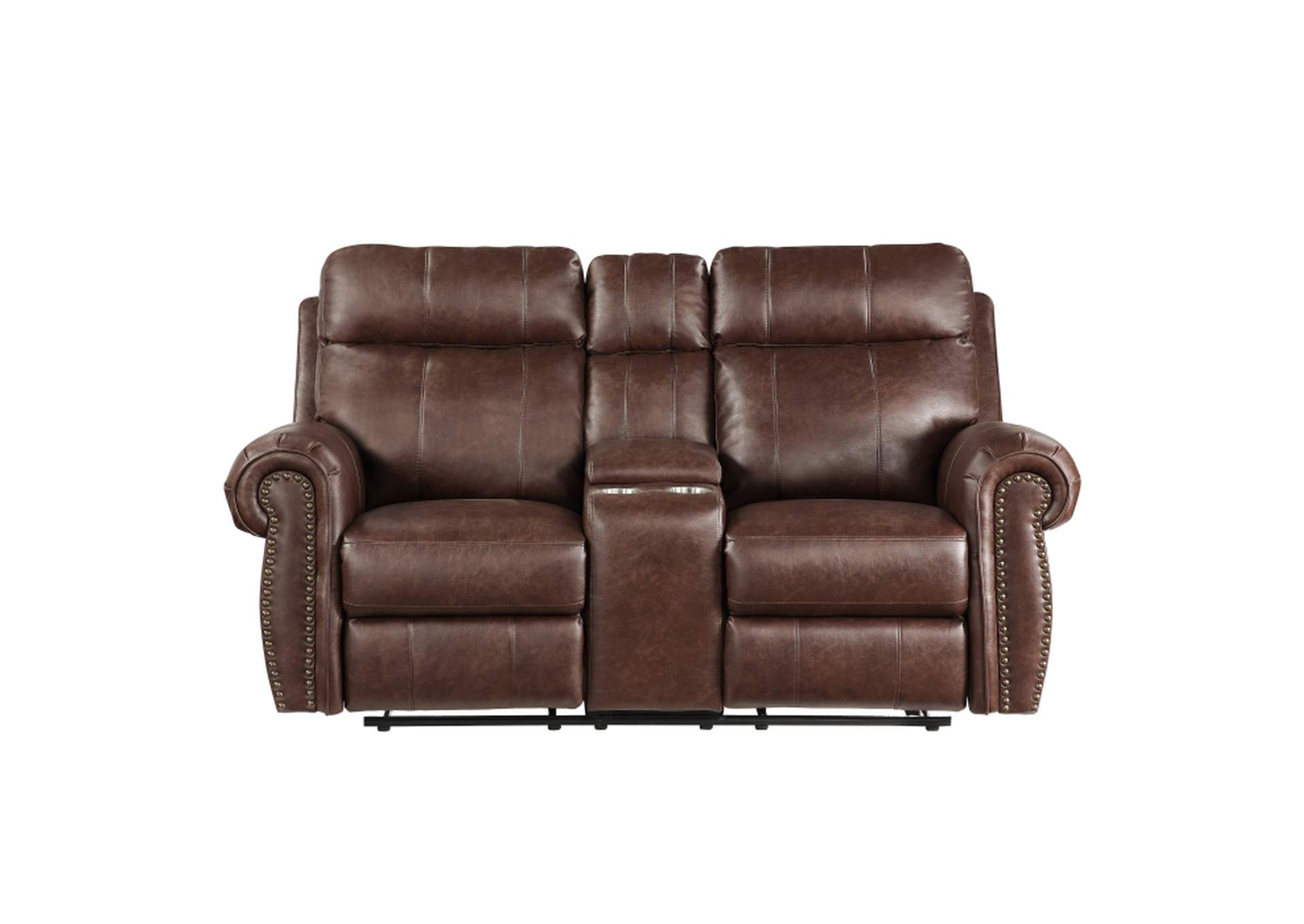 Granville Double Reclining Love Seat with Center Console image 1
