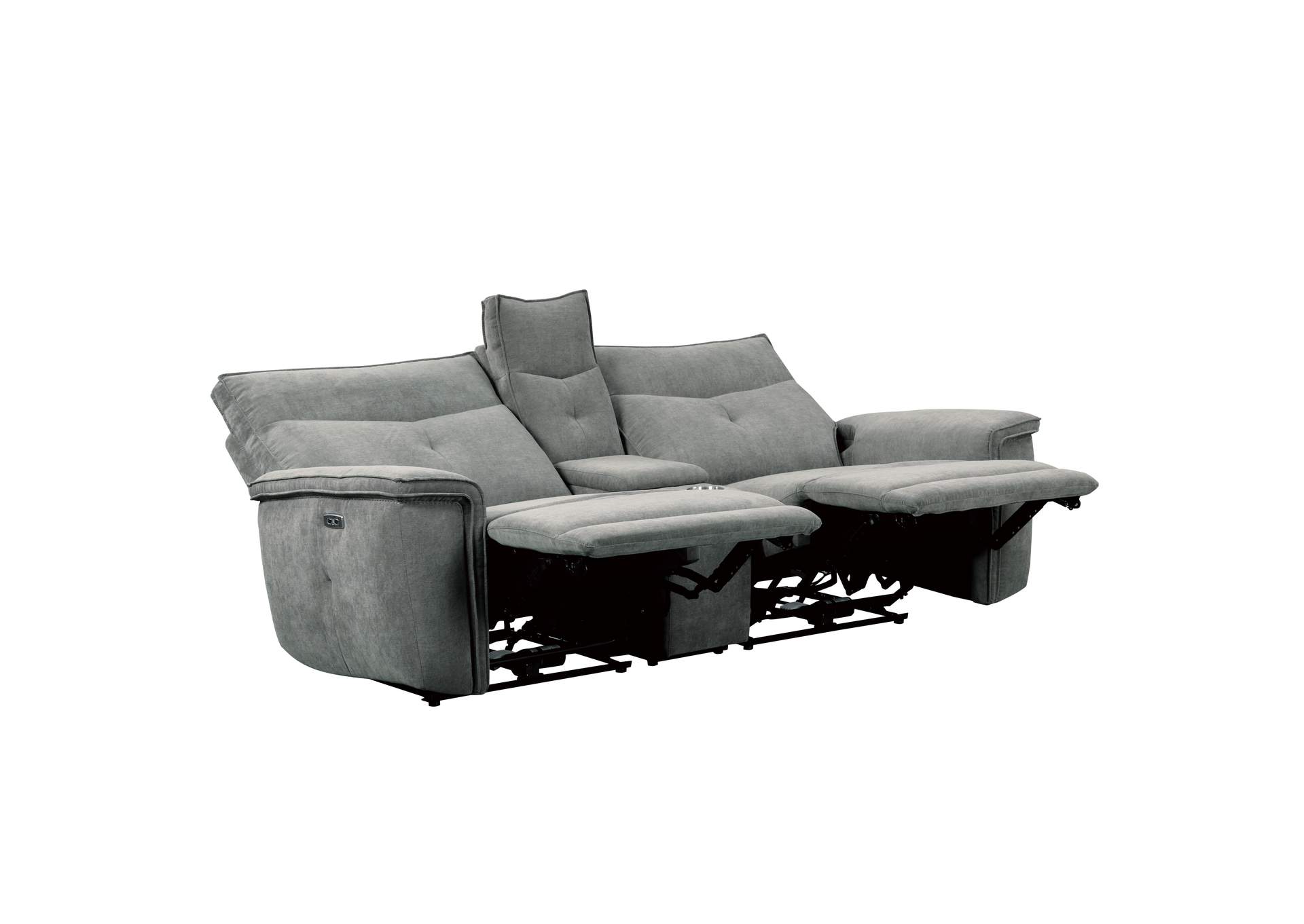Tesoro Power Double Reclining Love Seat with Center Console, Power Headrests and USB Ports image 4