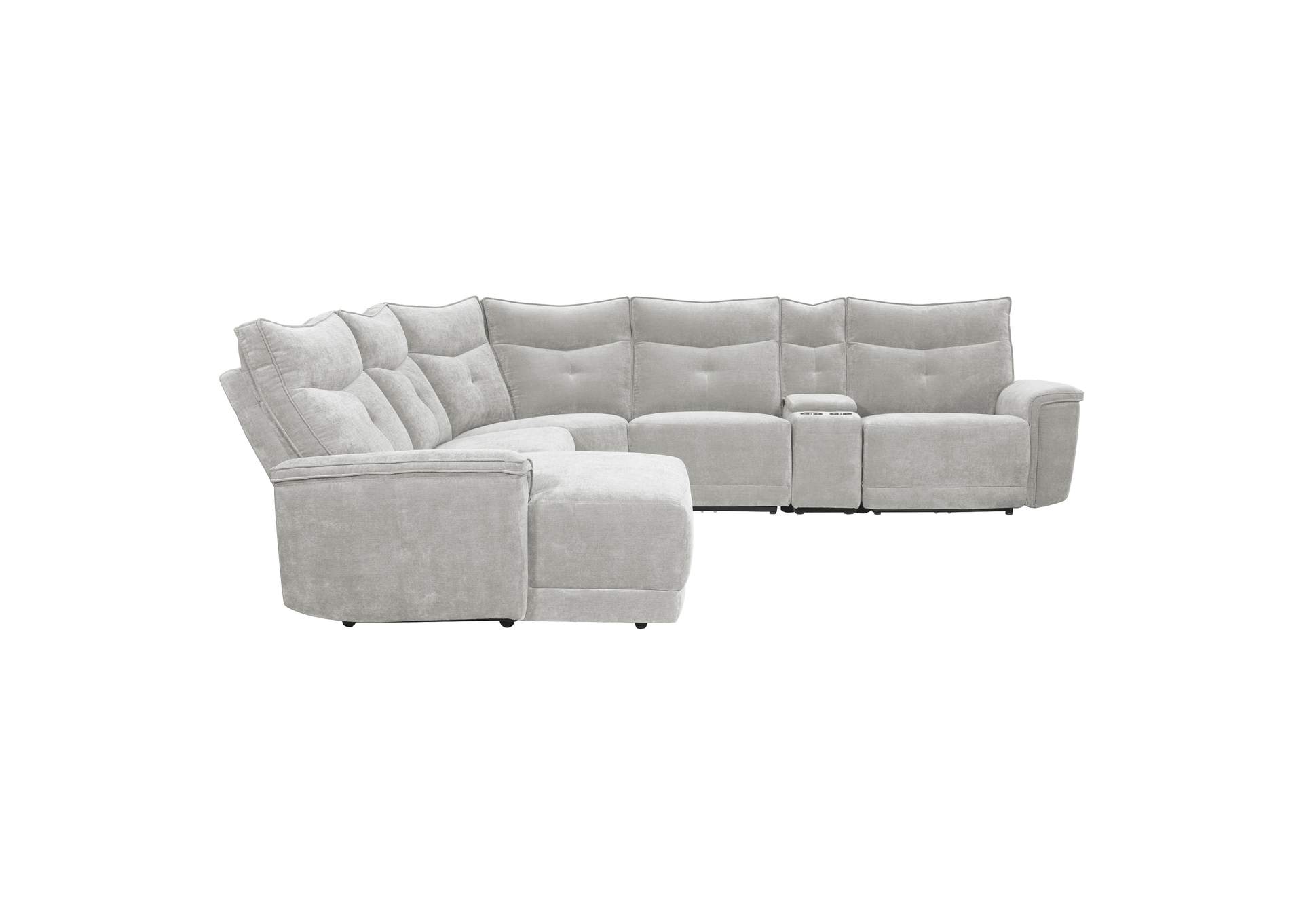 Tesoro 6-Piece Modular Reclining Sectional with Left Chaise image 5