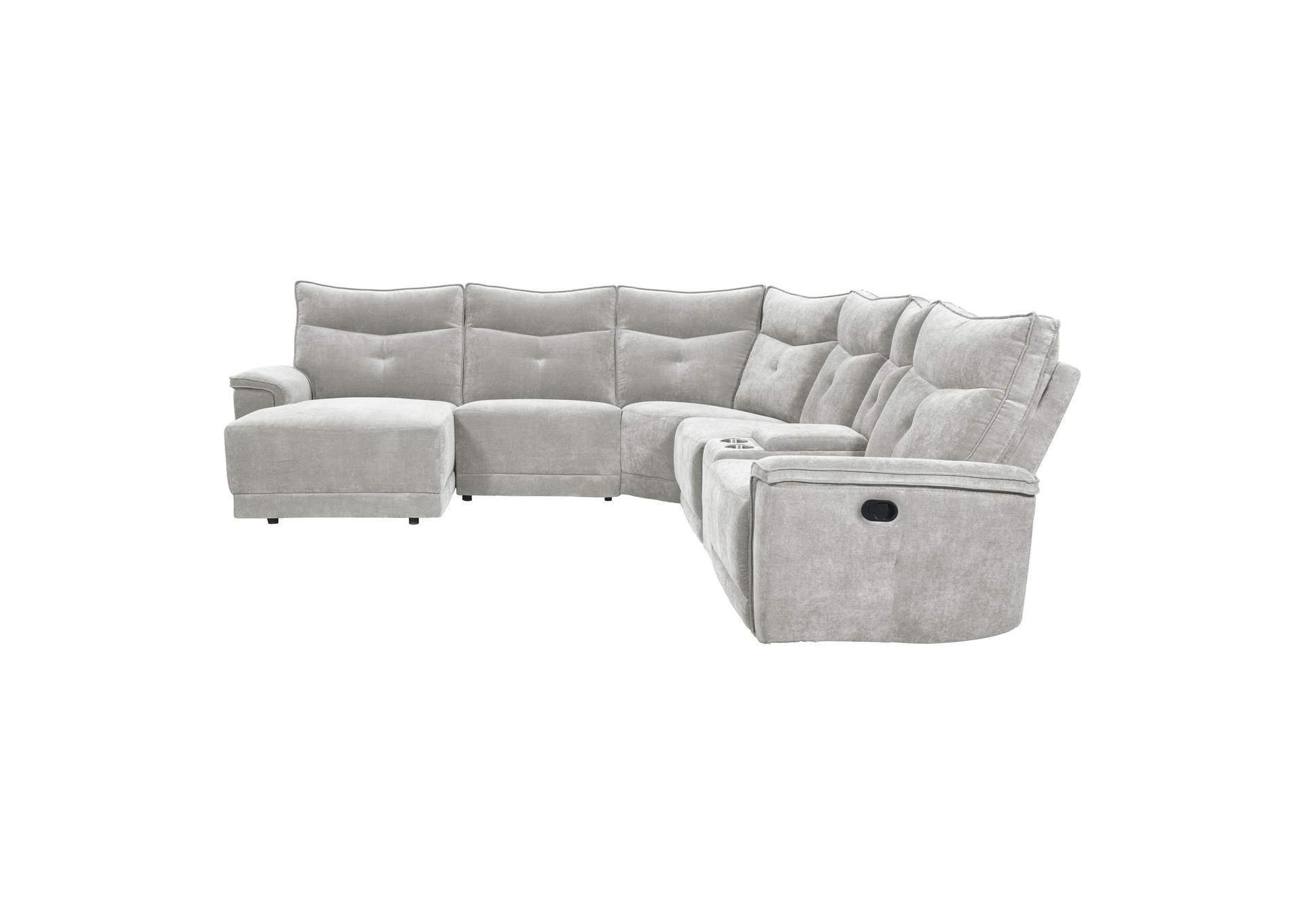 Tesoro 6-Piece Modular Reclining Sectional with Left Chaise image 6