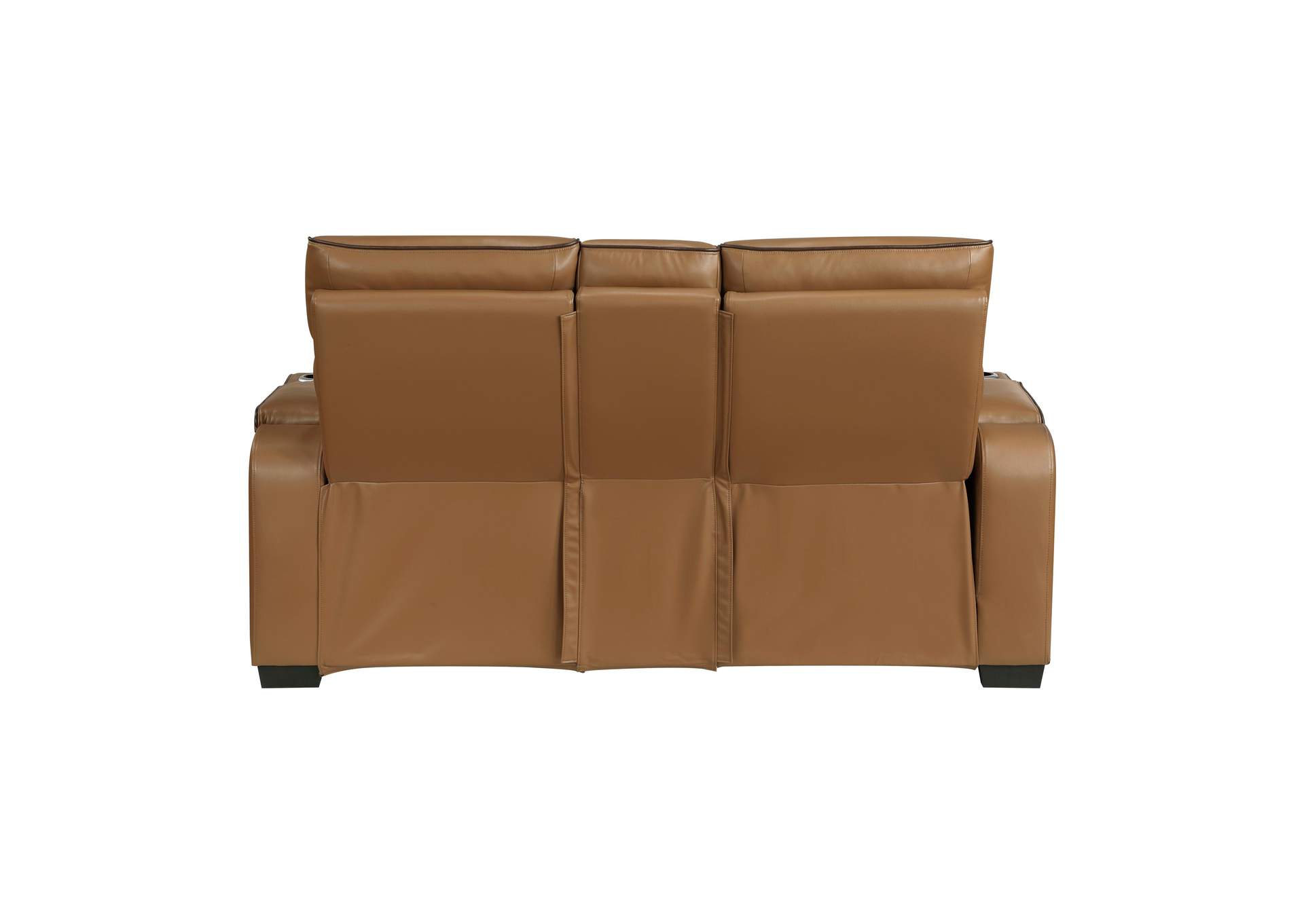 Fairway Power Double Reclining Love Seat with Center Console, Power Headrests, Storage Arms(Top and Side), Cup holders, Charging Ports and LED lighting image 22