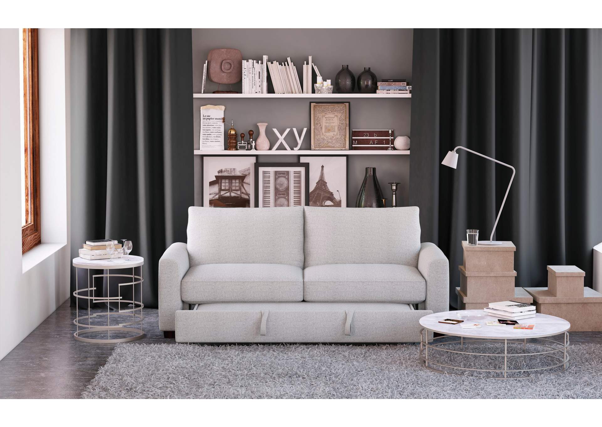 Price Convertible Studio Sofa with Pull-out Bed image 8