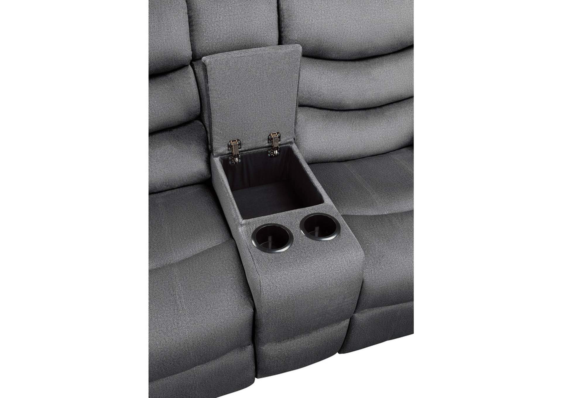 Discus Double Reclining Love Seat with Center Console image 4