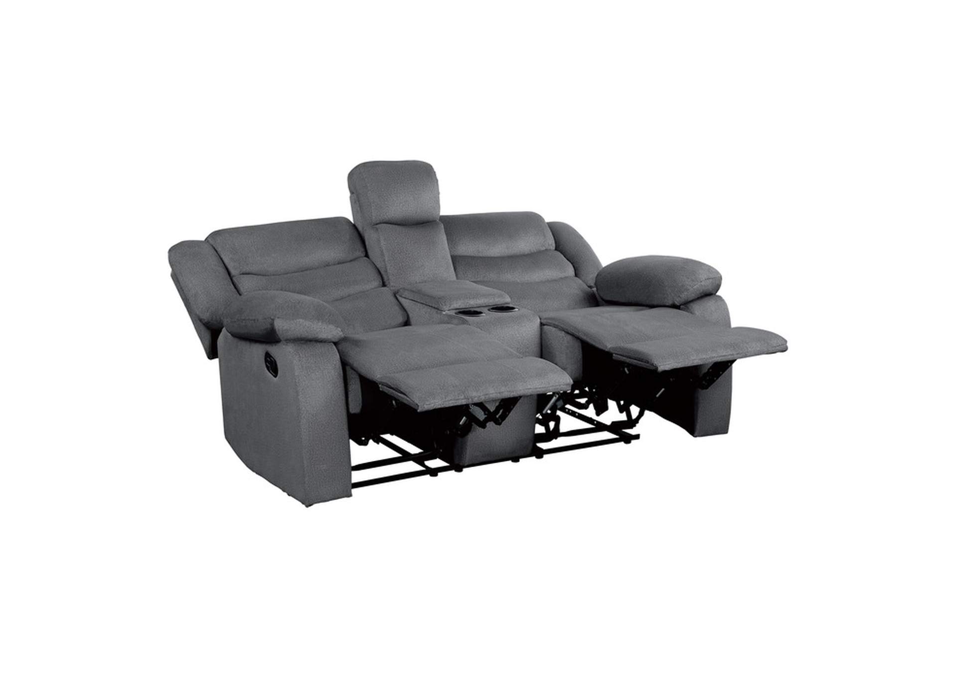 Discus Double Reclining Love Seat with Center Console image 3