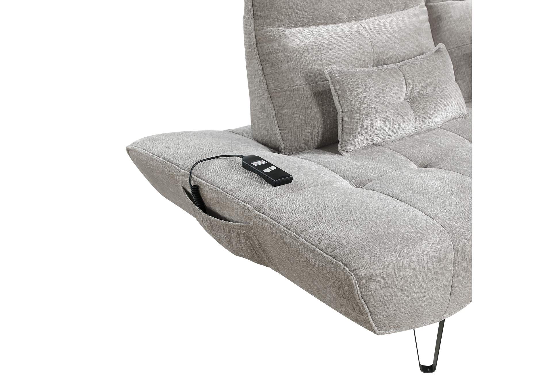 Sofa with Power Adjustable Seat Depth and Manual Adjustable Headrests image 1