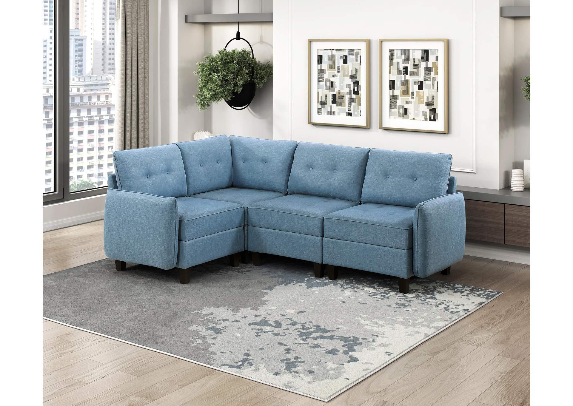 Garren 4-Piece Sectional with Storage image 8