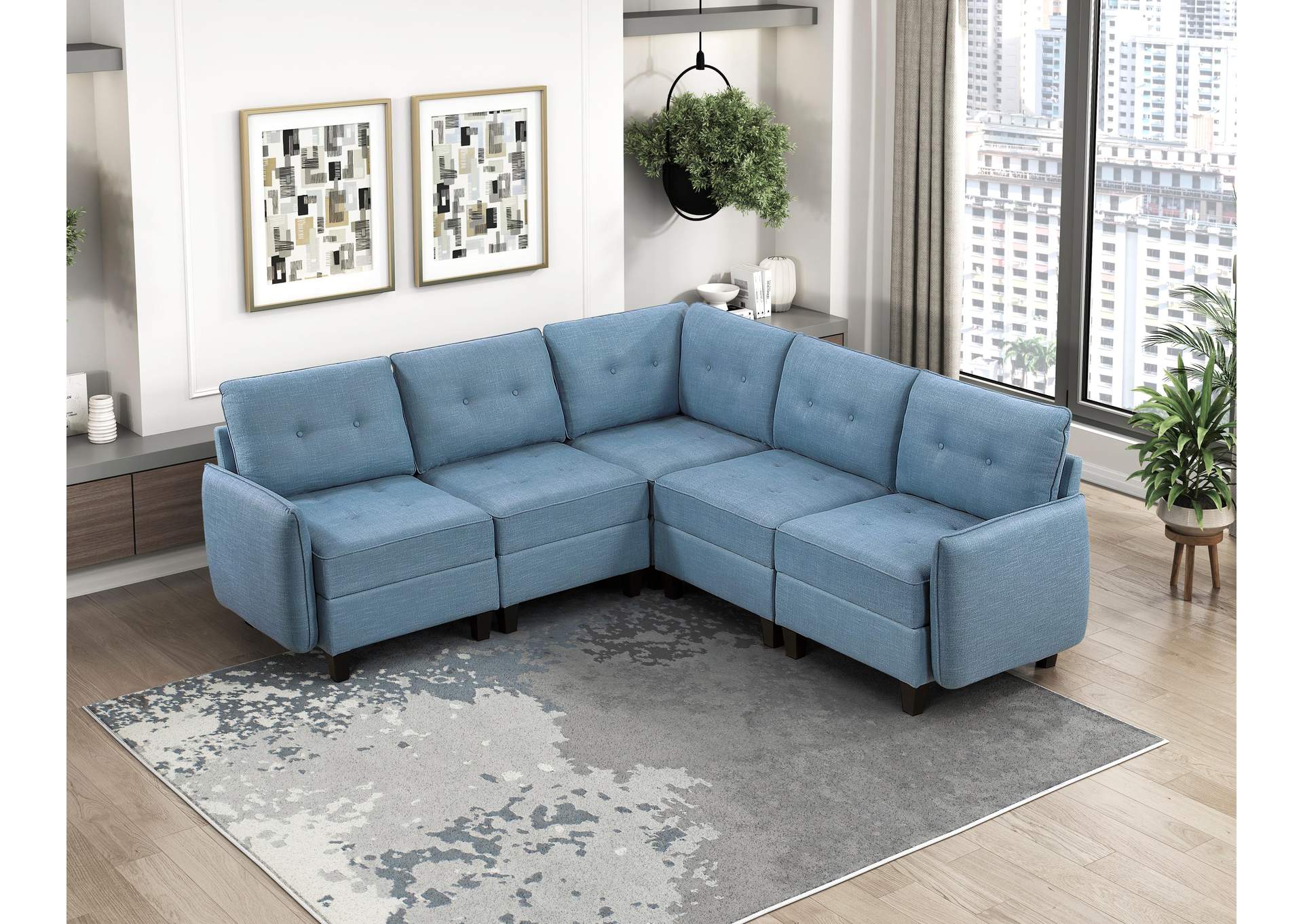 Garren 5-Piece Sectional with Storage image 7