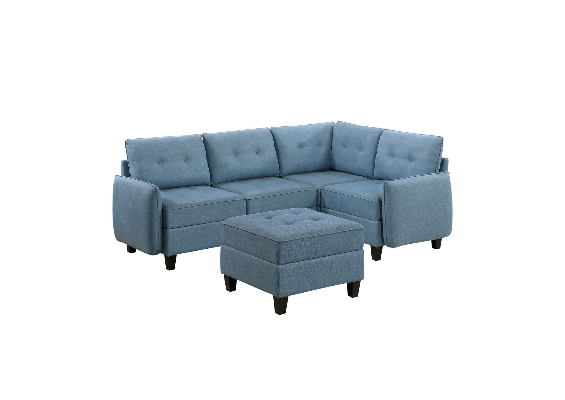 Garren 5-Piece Sectional with Storage and Ottoman image 1
