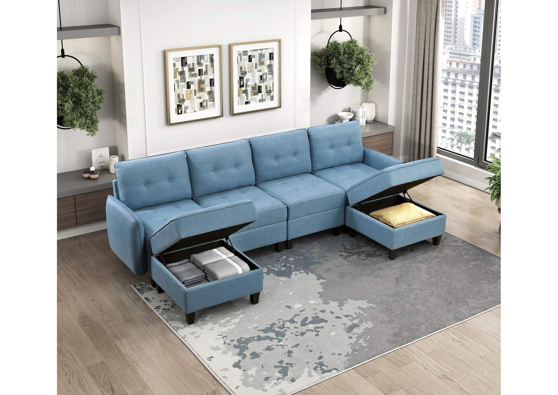 Garren Ottoman with Storage image 8