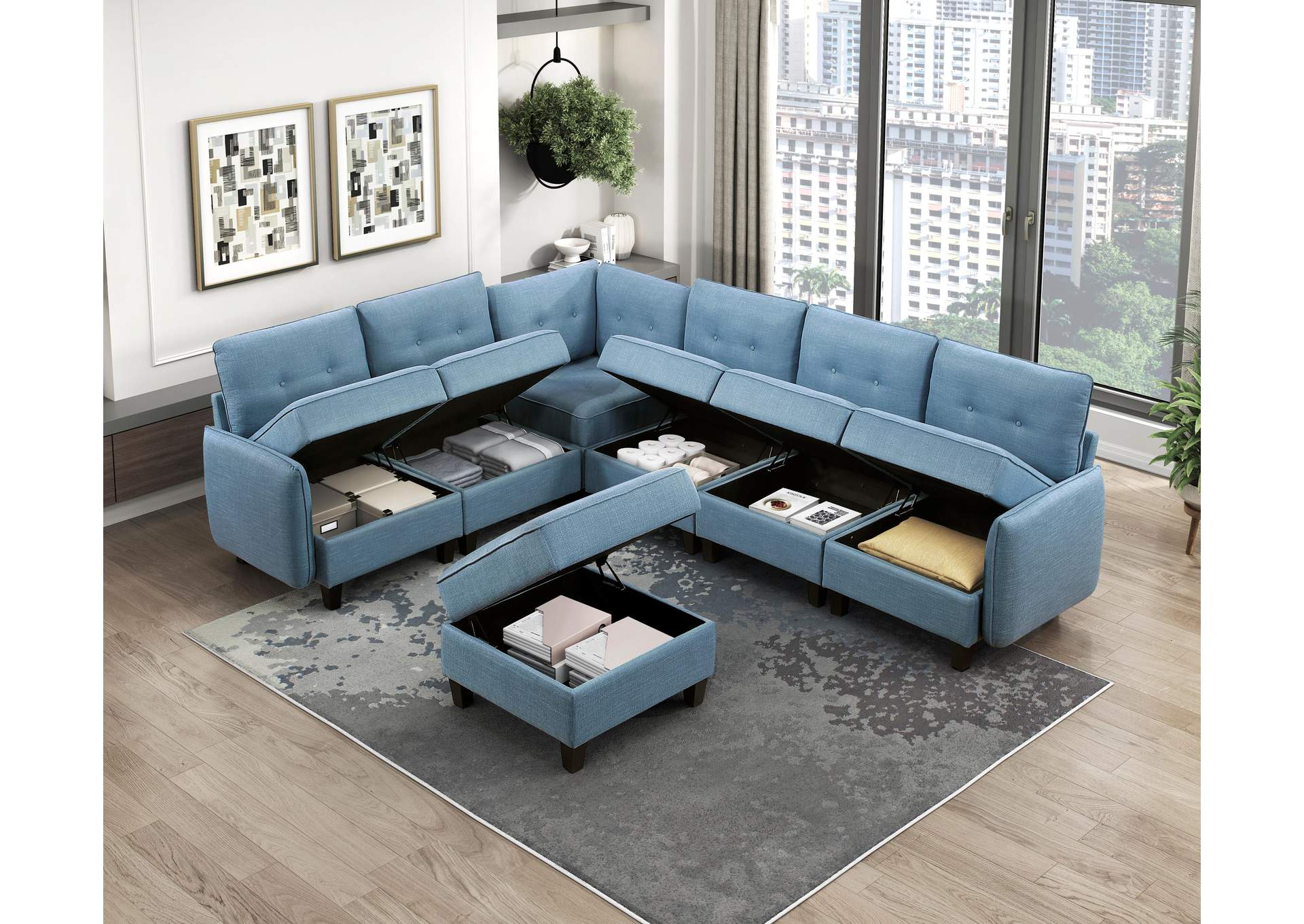 Garren Ottoman with Storage image 16