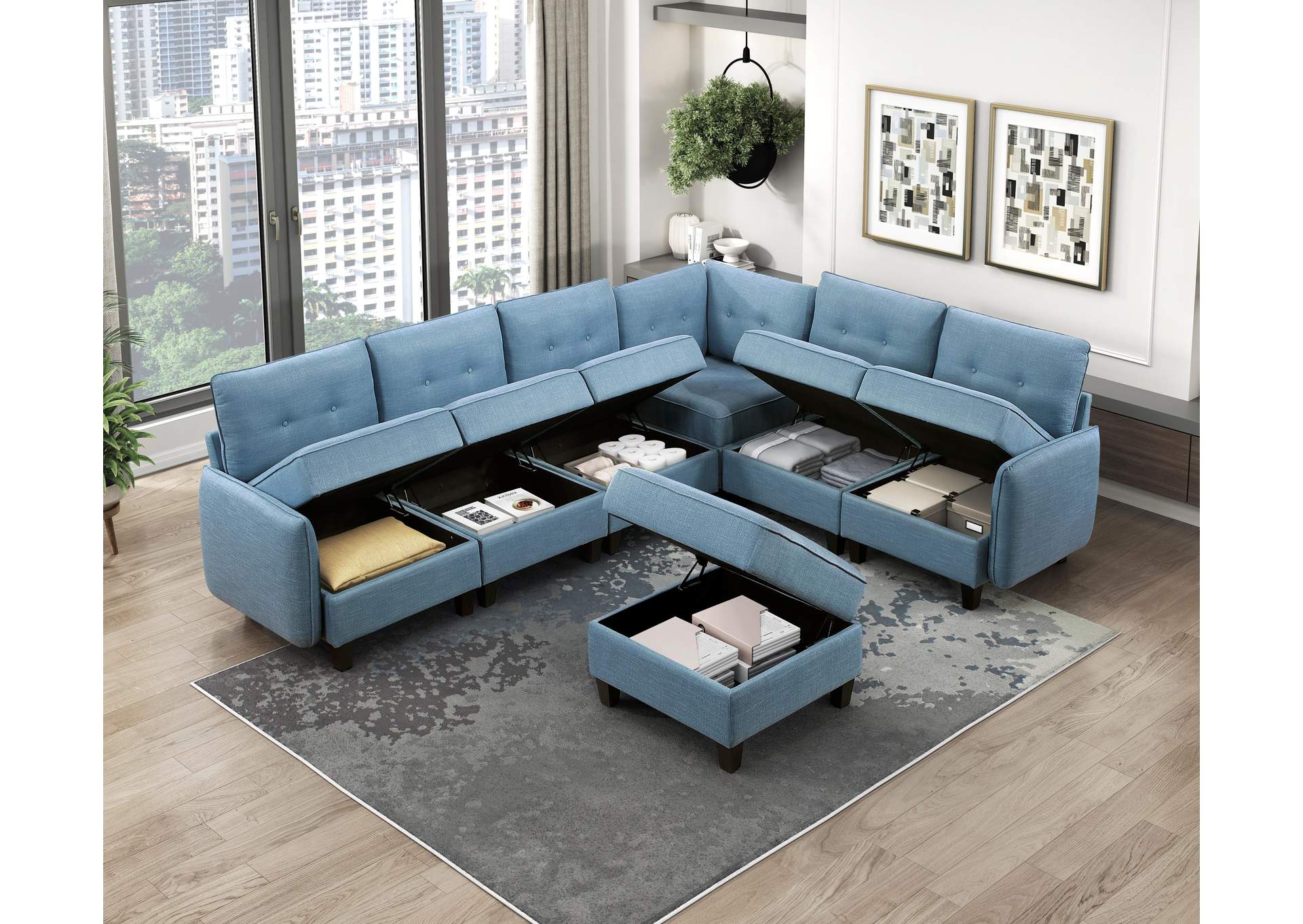 Garren Ottoman with Storage image 17