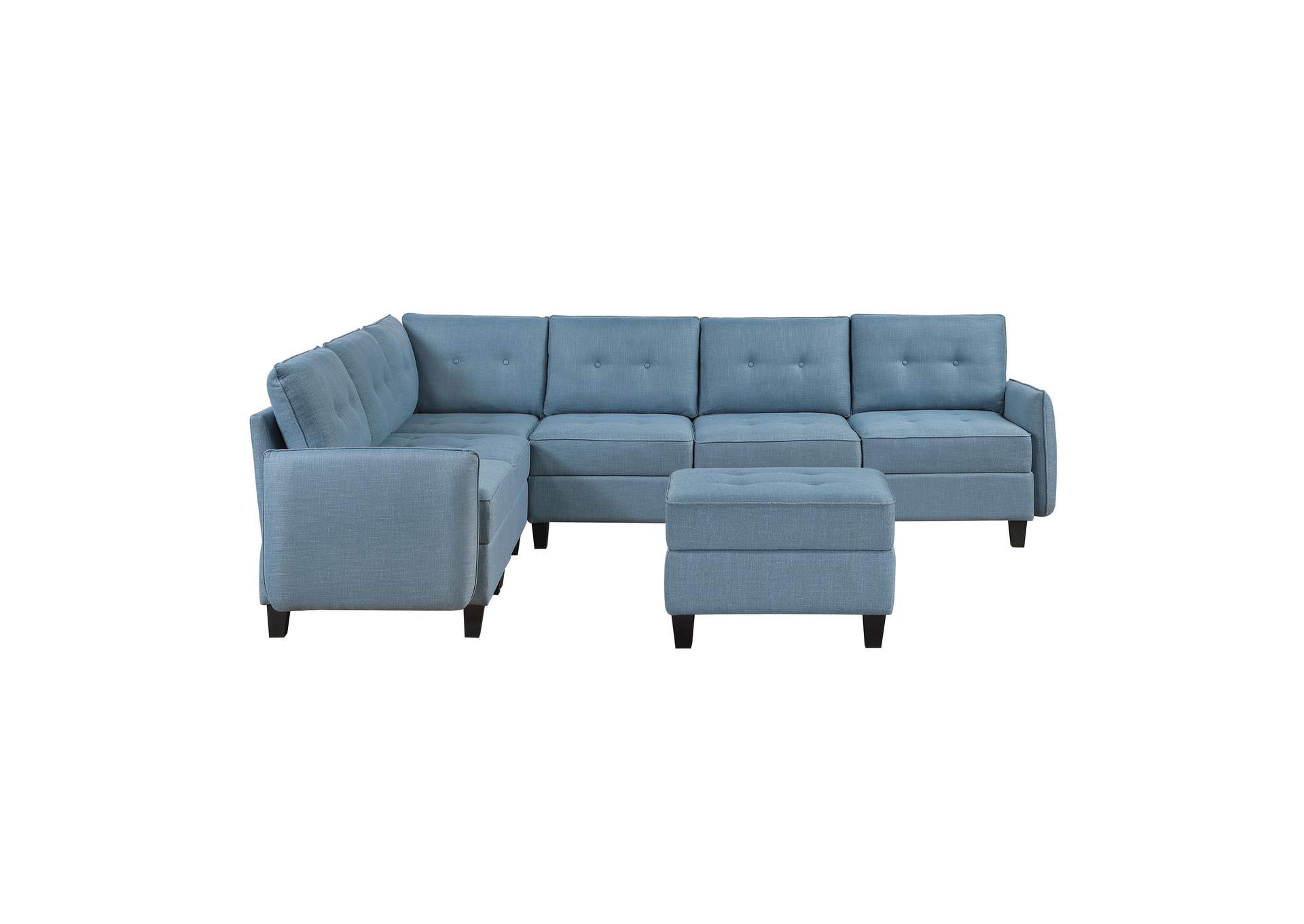 Garren 7-Piece Sectional with Storage and Ottoman image 13