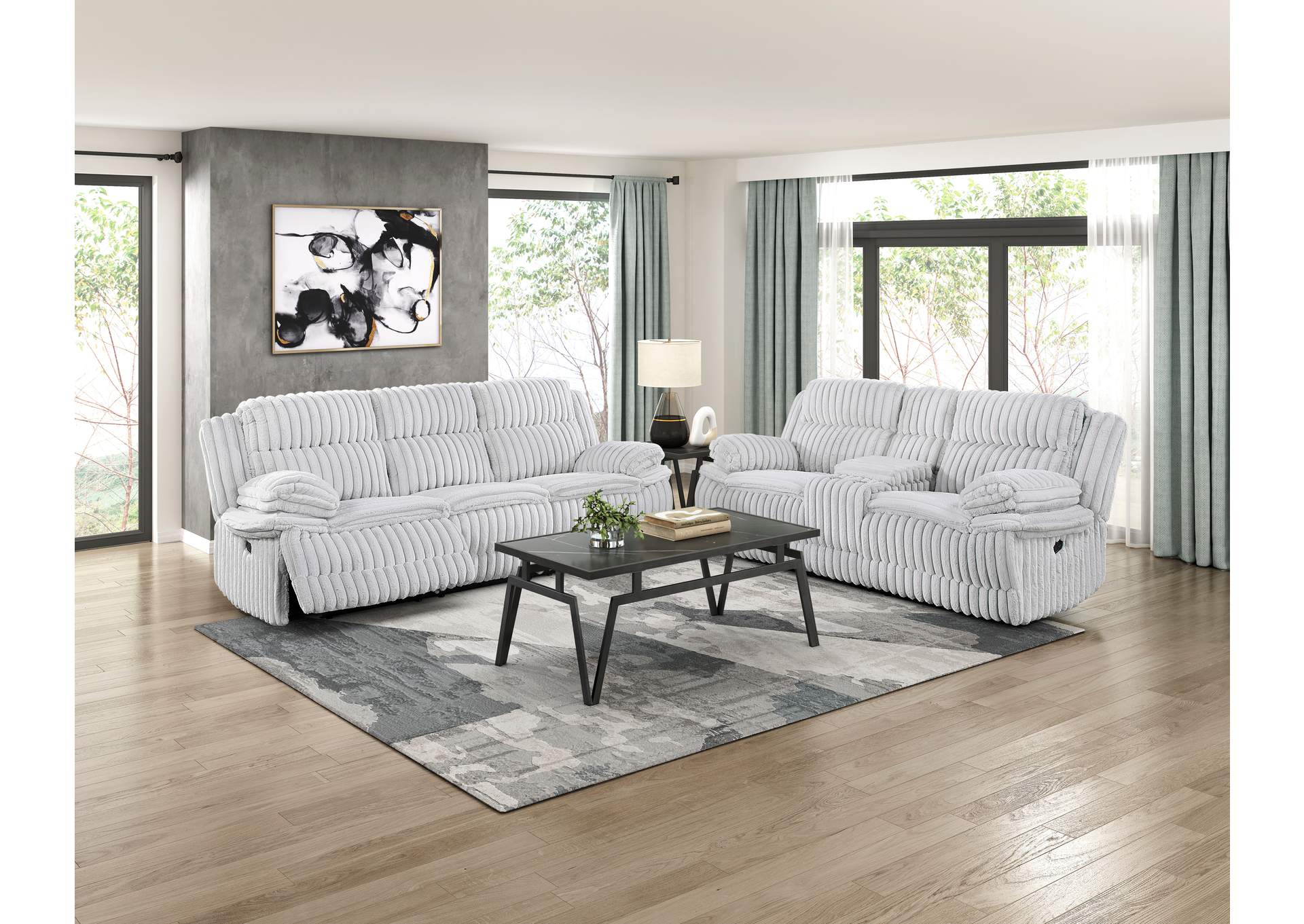 Double Reclining Love Seat with Center Console image 3