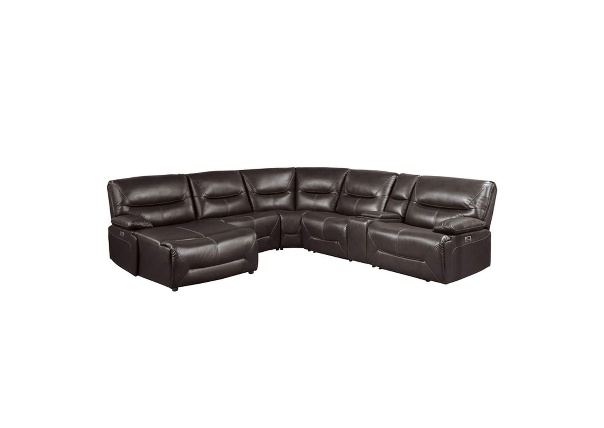Dyersburg 6-Piece Power Reclining Sectional with Left Chaise image 1