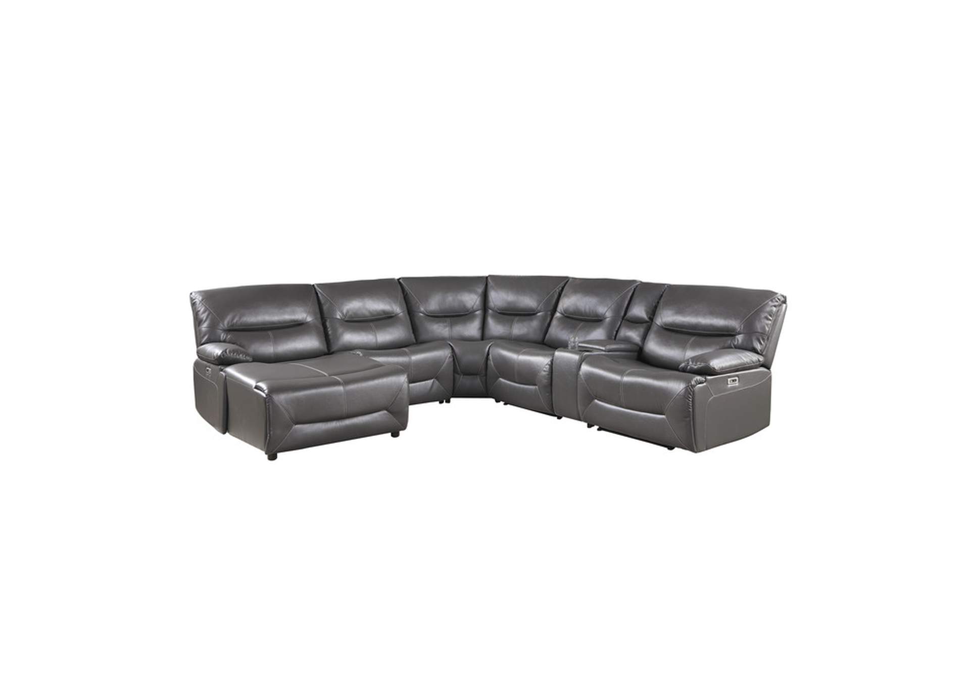 Dyersburg 6-Piece Power Reclining Sectional with Left Chaise image 1