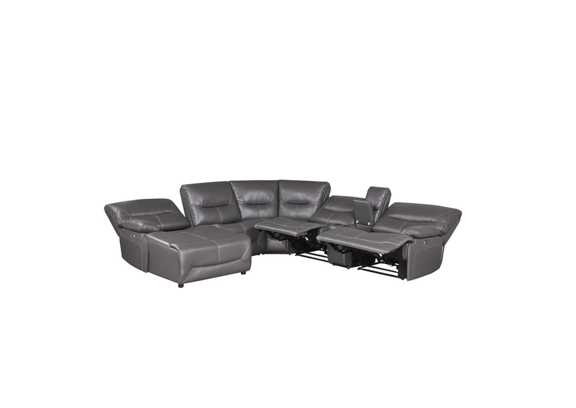 Dyersburg 6-Piece Power Reclining Sectional with Left Chaise image 6