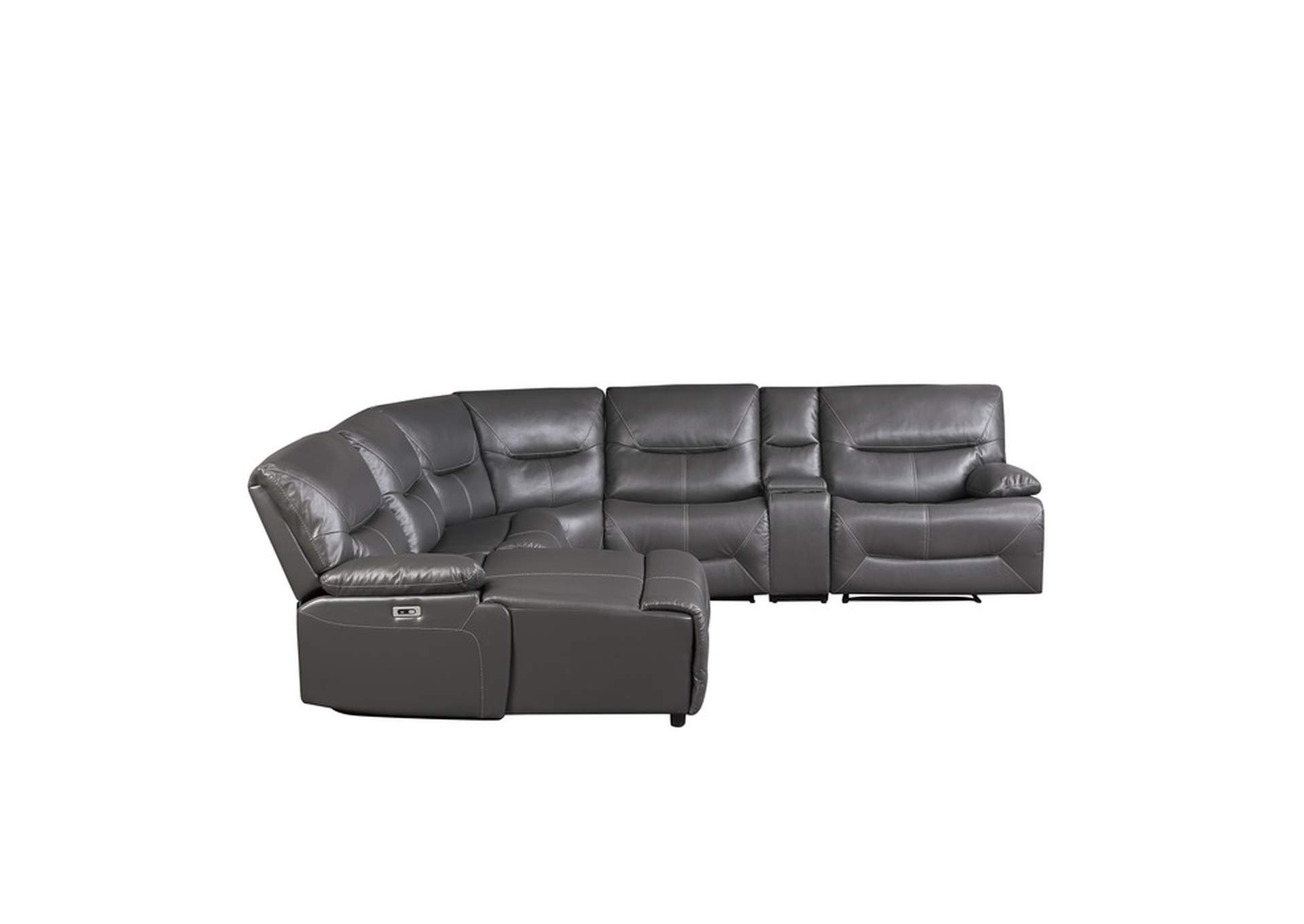 Dyersburg 6-Piece Power Reclining Sectional with Left Chaise image 5