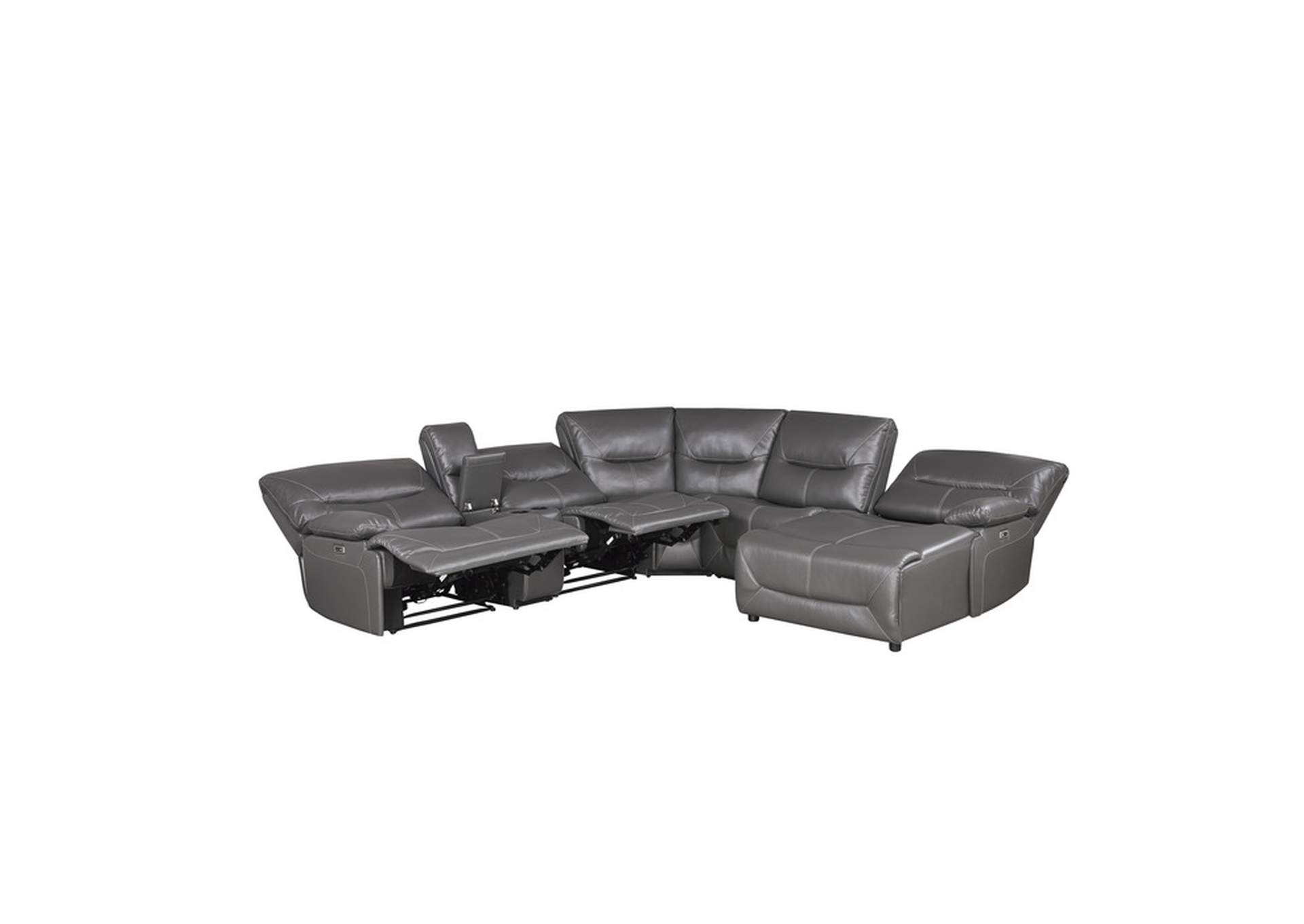 Dyersburg 6-Piece Power Reclining Sectional with Right Chaise image 6