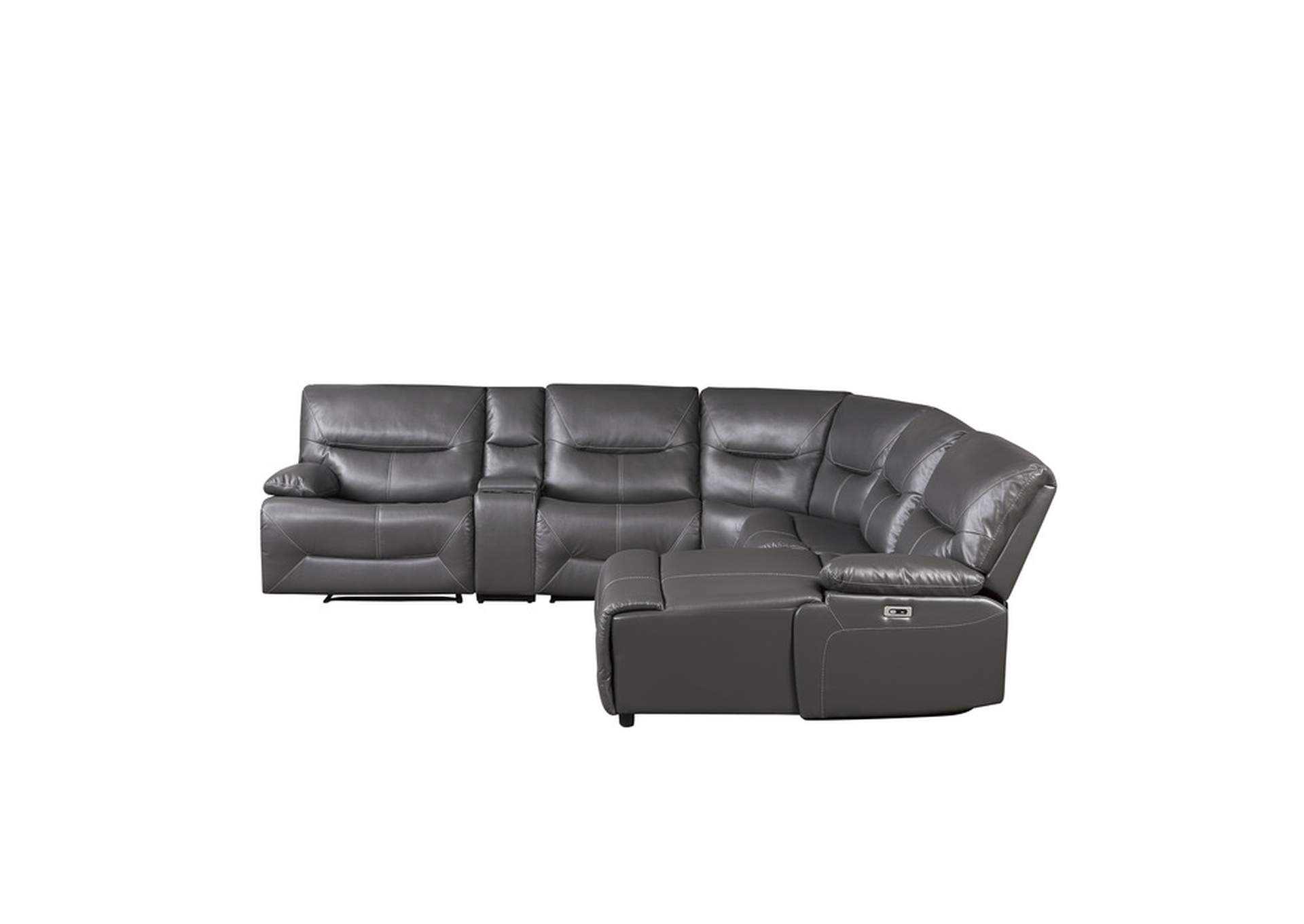 Dyersburg 6-Piece Power Reclining Sectional with Right Chaise image 5