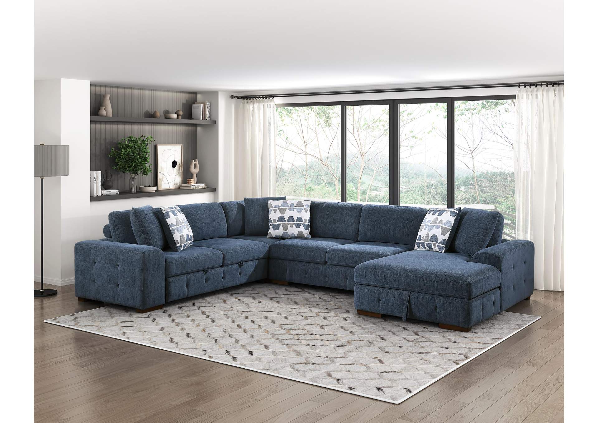 Raife 4-Piece Sectional with Right Chaise image 28
