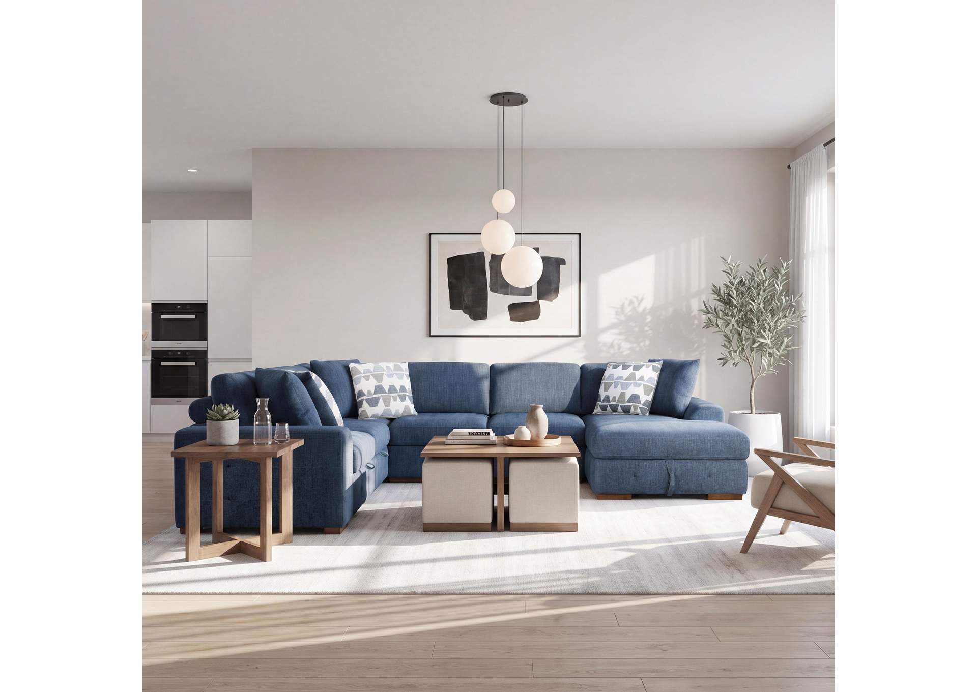 Raife 4-Piece Sectional with Right Chaise image 4