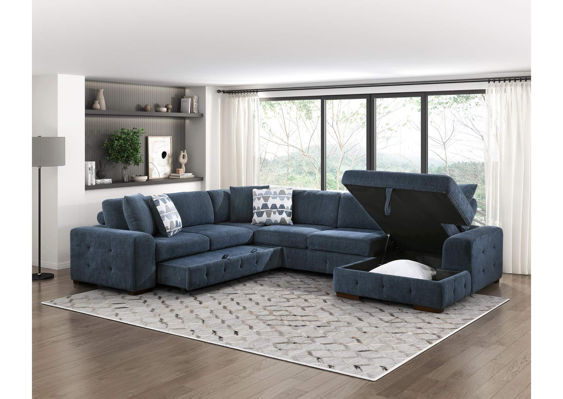 Raife 4-Piece Sectional with Right Chaise image 27
