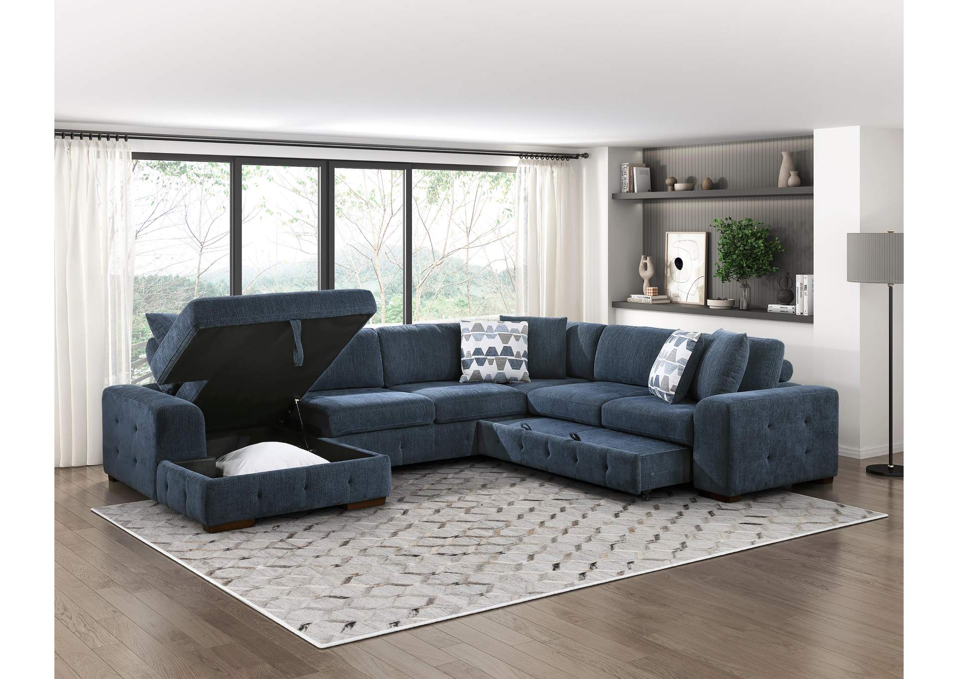 Raife 4-Piece Sectional with Left Chaise image 25