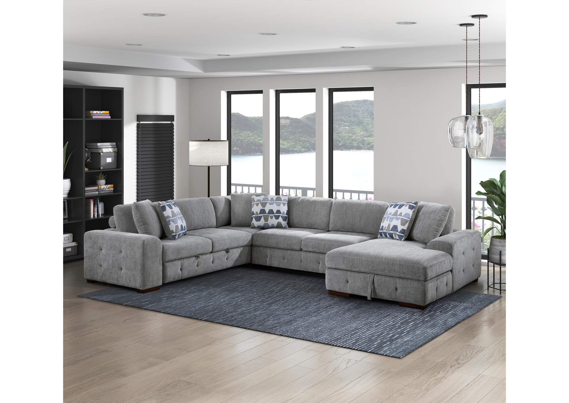 Raife 4-Piece Sectional with Right Chaise image 28