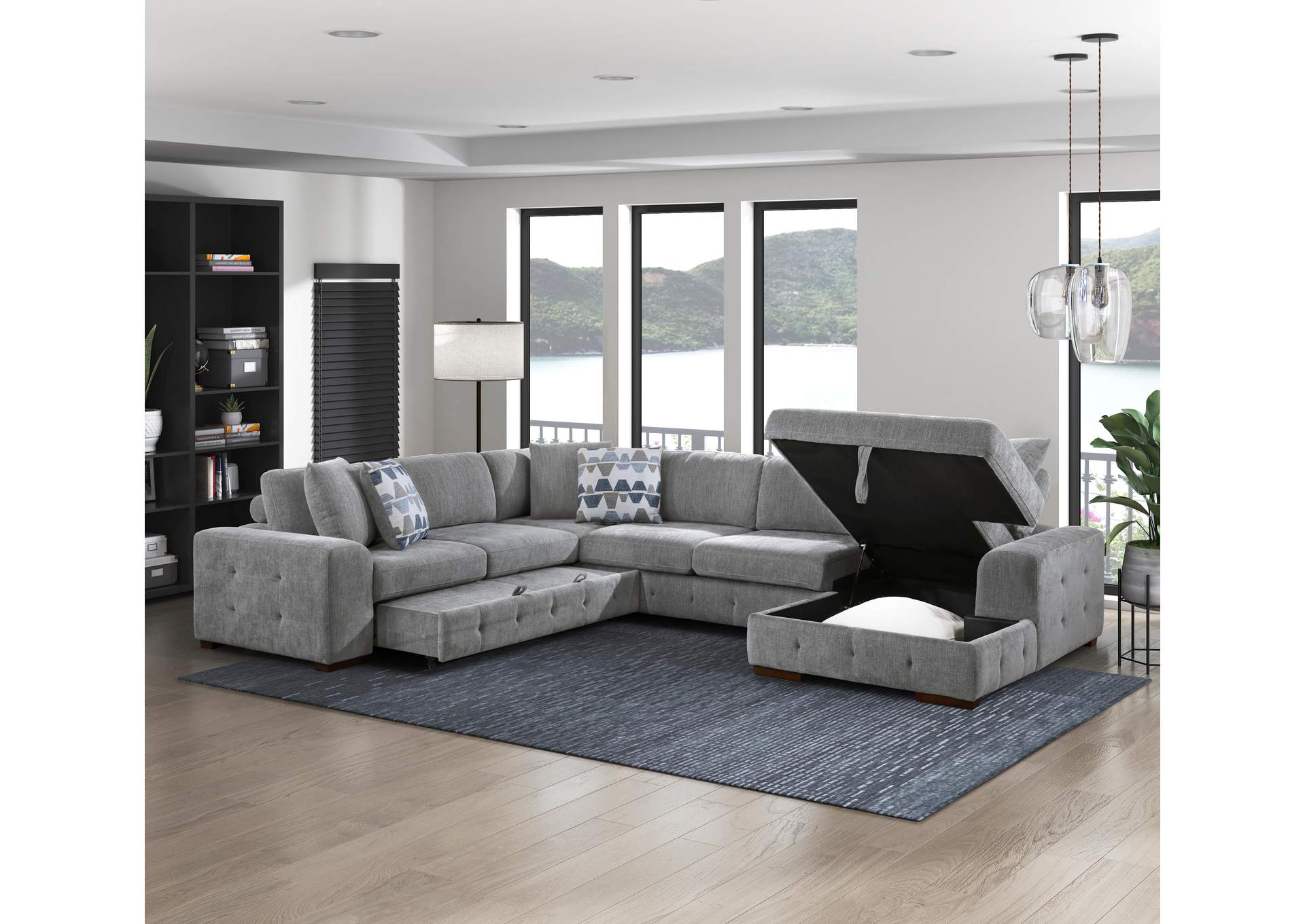 Raife 4-Piece Sectional with Right Chaise image 27