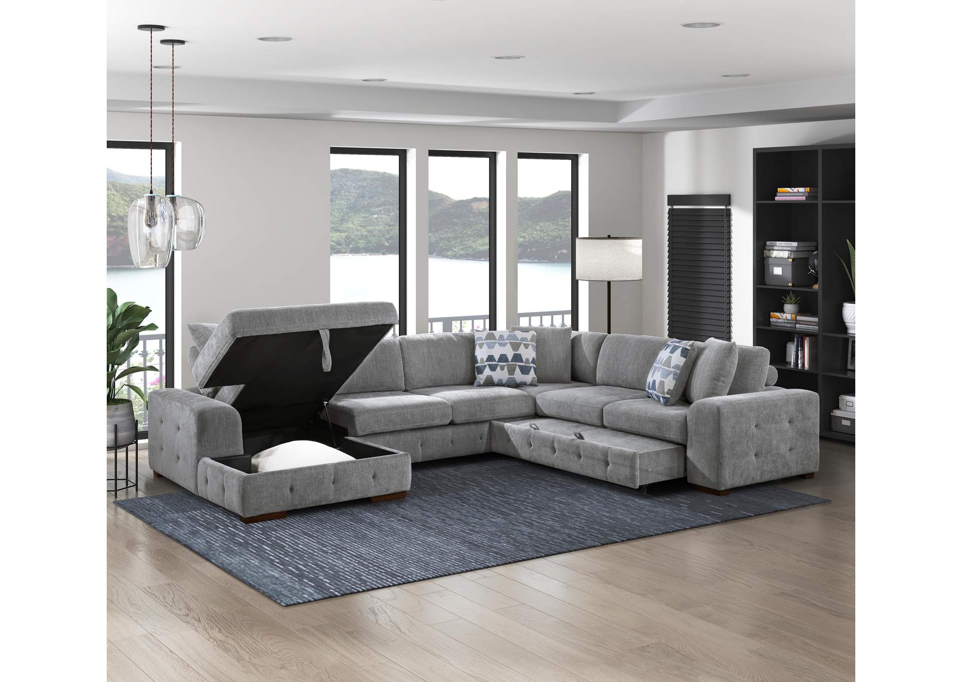 Raife 4-Piece Sectional with Left Chaise image 27