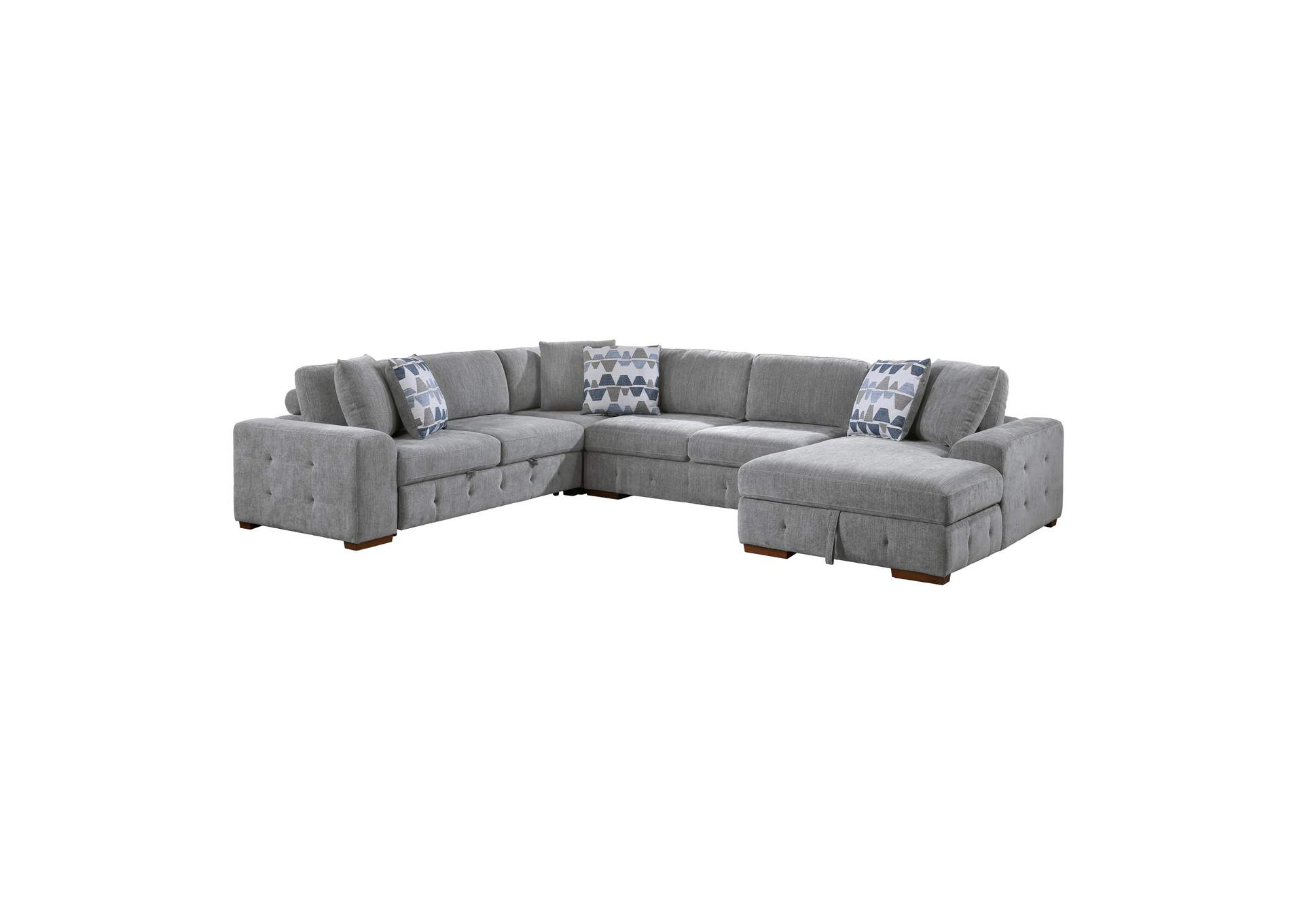 Raife 4-Piece Sectional with Right Chaise image 1