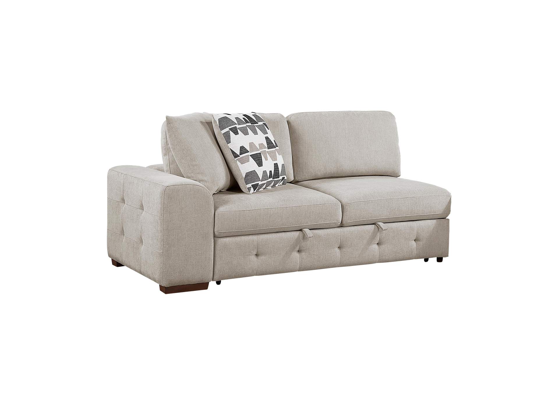 Raife 5-Piece Sectional with Right Chaise and Storage Ottoman image 24