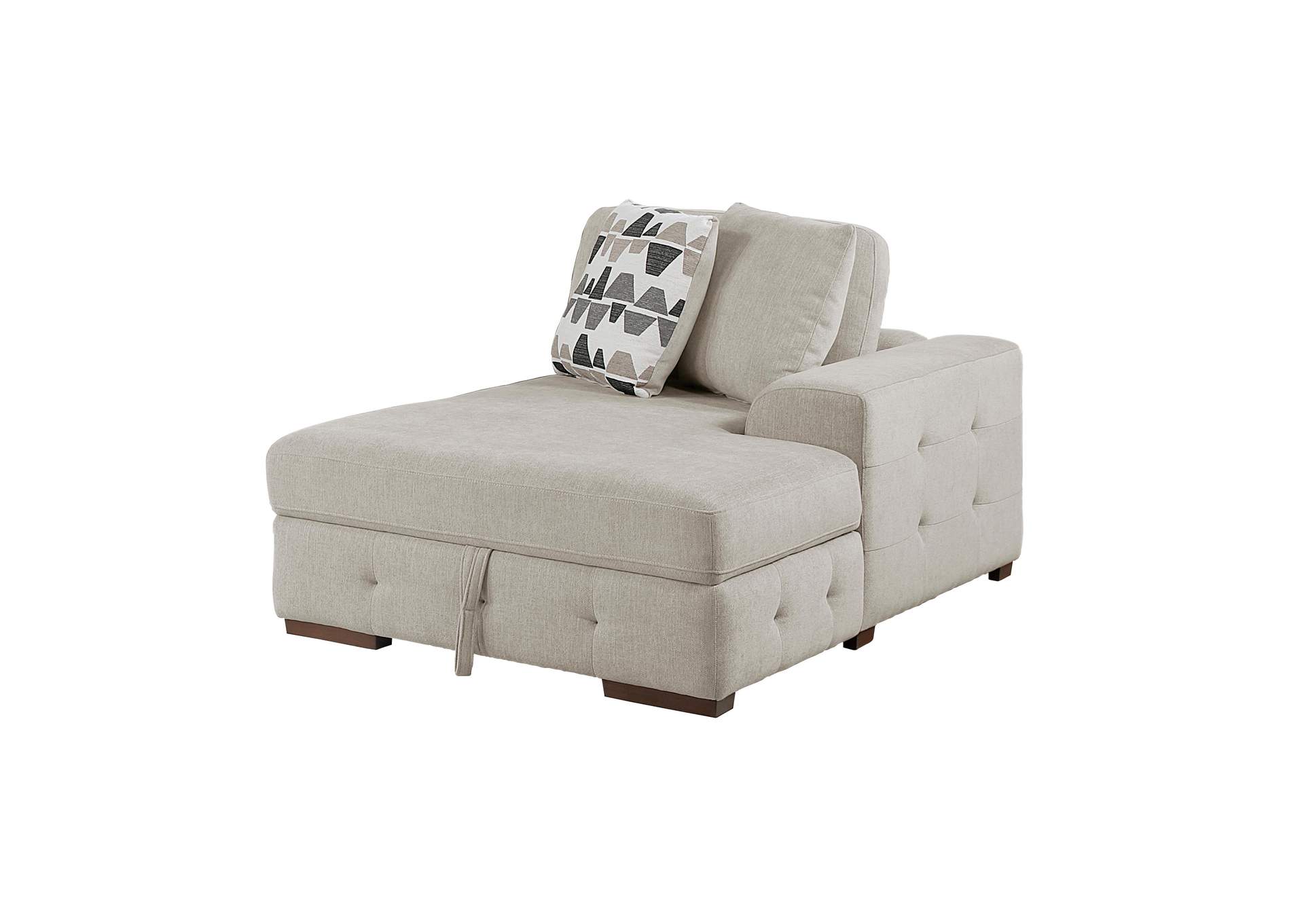 Raife 5-Piece Sectional with Right Chaise and Storage Ottoman image 9