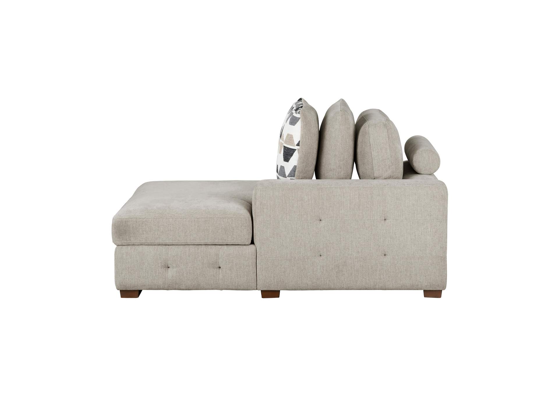 Raife 5-Piece Sectional with Right Chaise and Storage Ottoman image 8