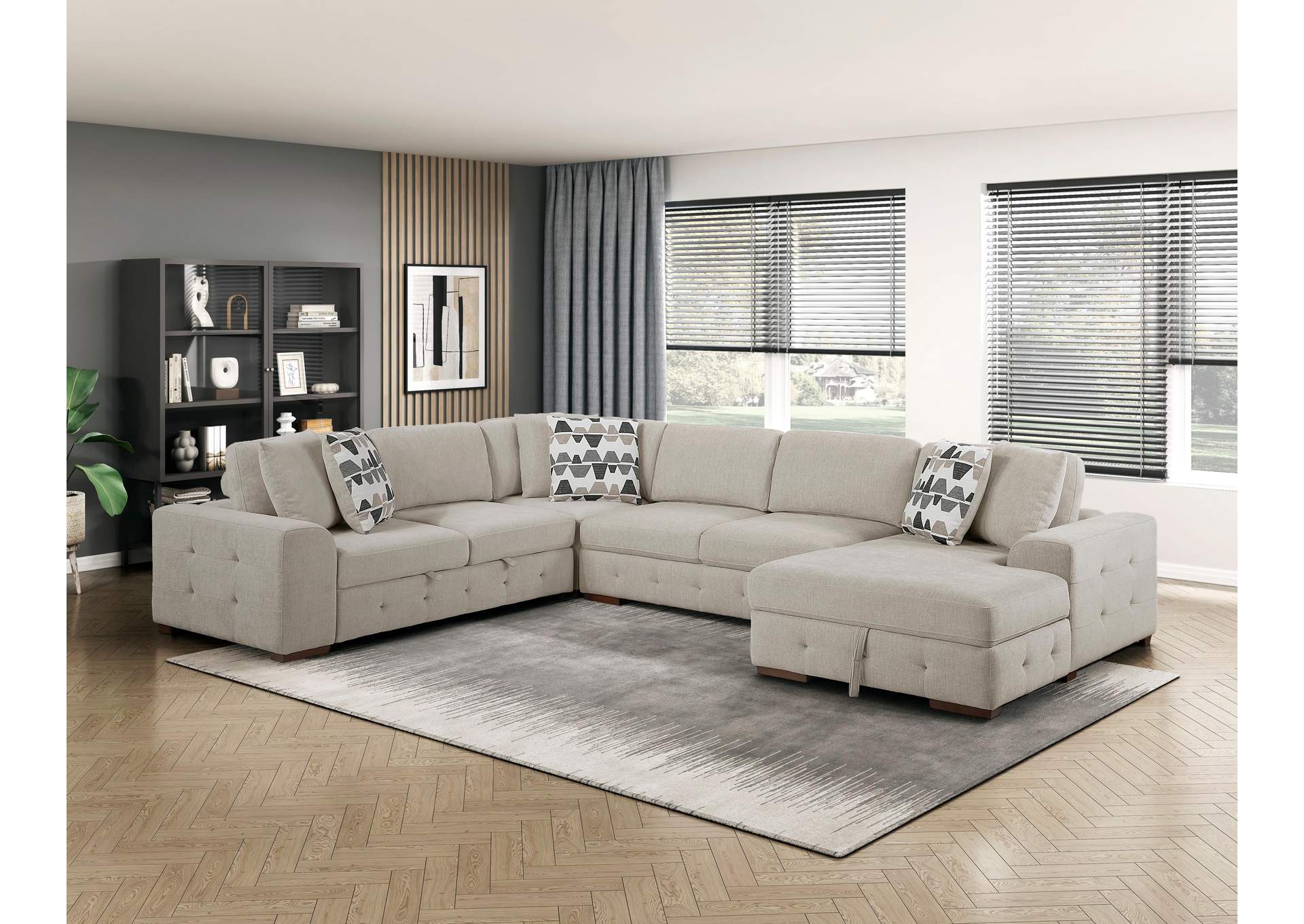 Raife 4-Piece Sectional with Right Chaise image 16