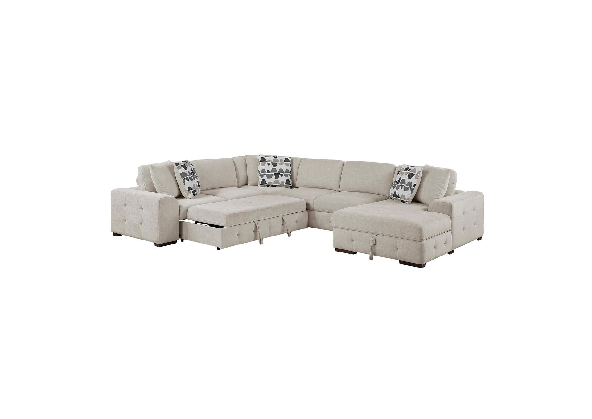 Raife 4-Piece Sectional with Right Chaise image 11