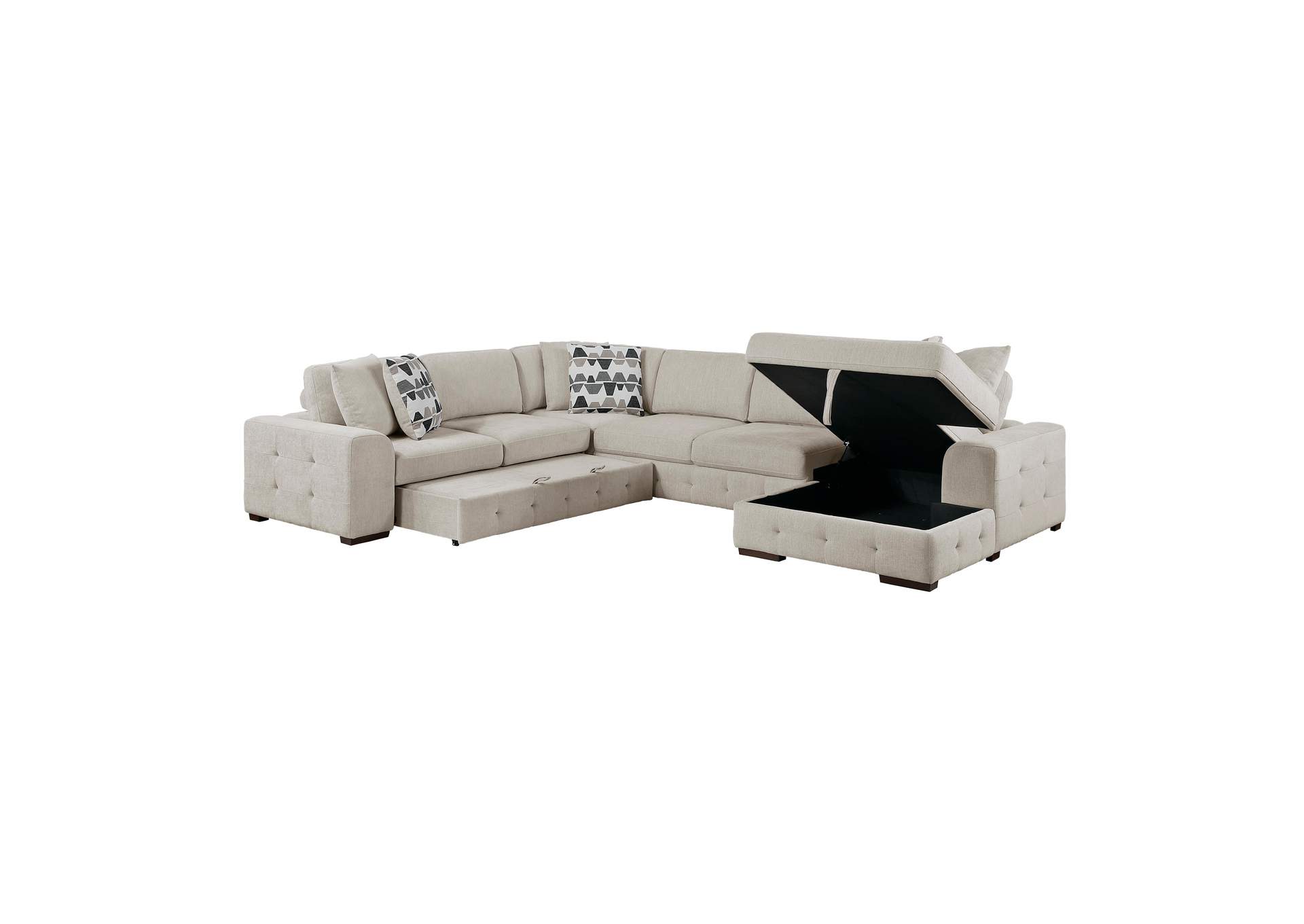 Raife 4-Piece Sectional with Right Chaise image 20