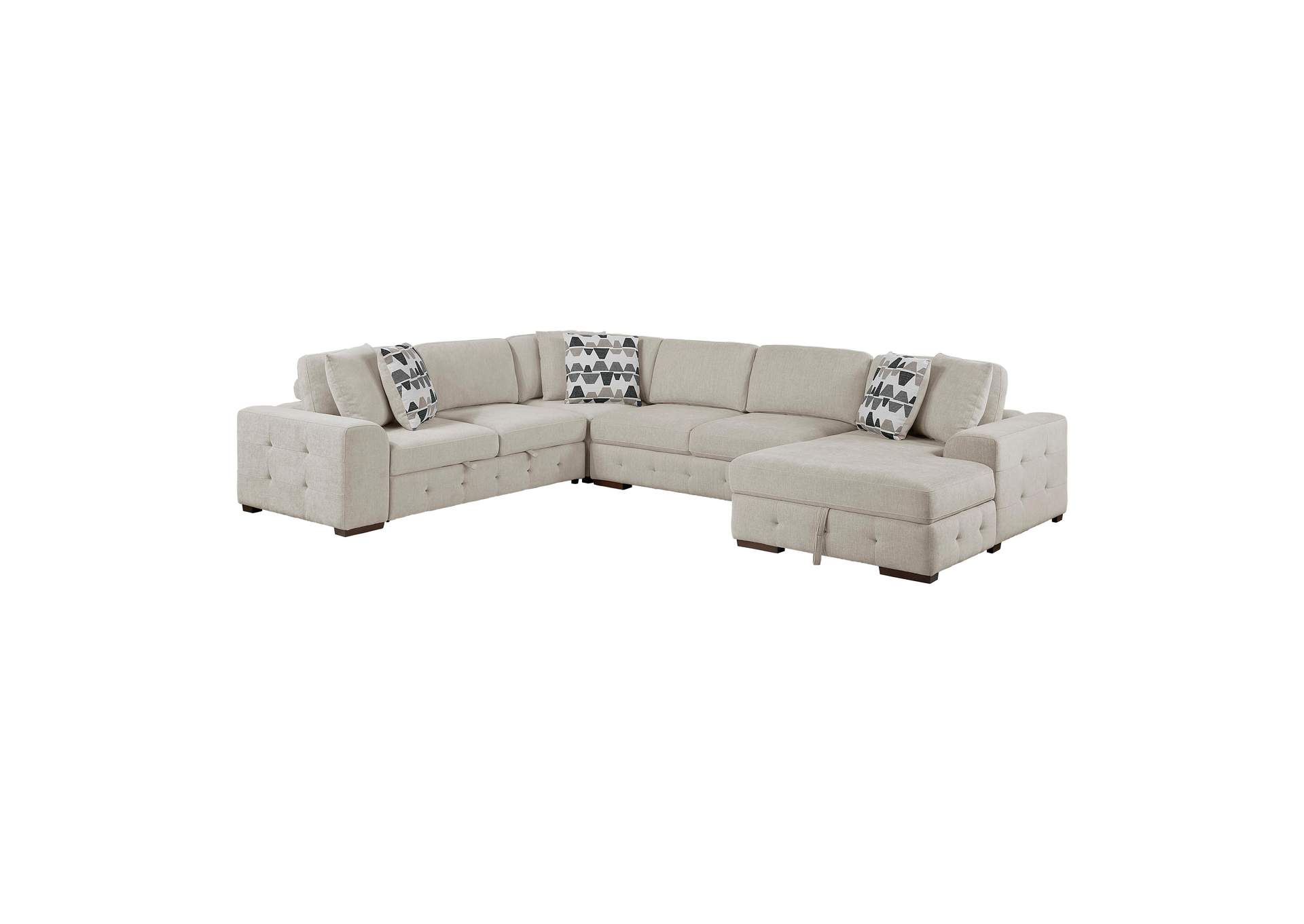 Raife 4-Piece Sectional with Right Chaise image 1