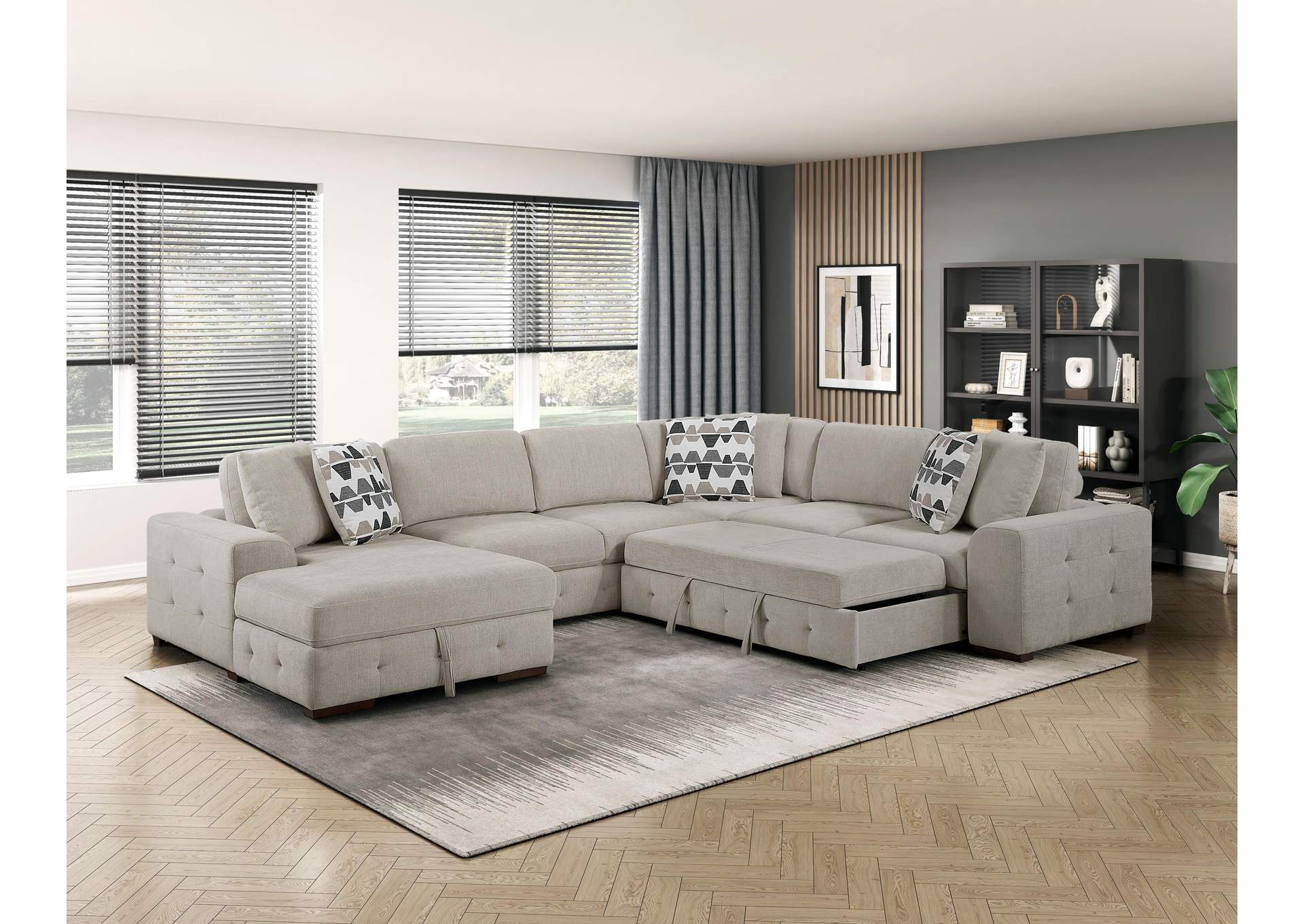 Raife 4-Piece Sectional with Left Chaise image 26