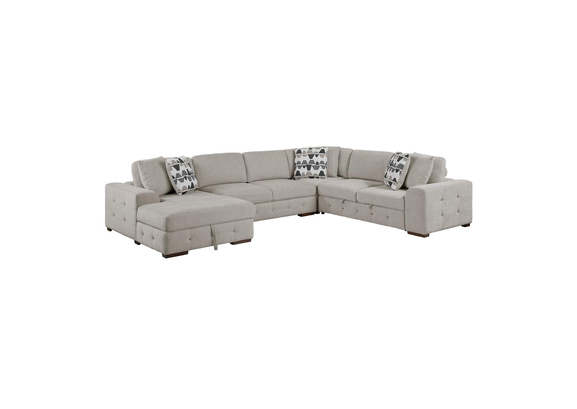 Raife 4-Piece Sectional with Left Chaise image 1