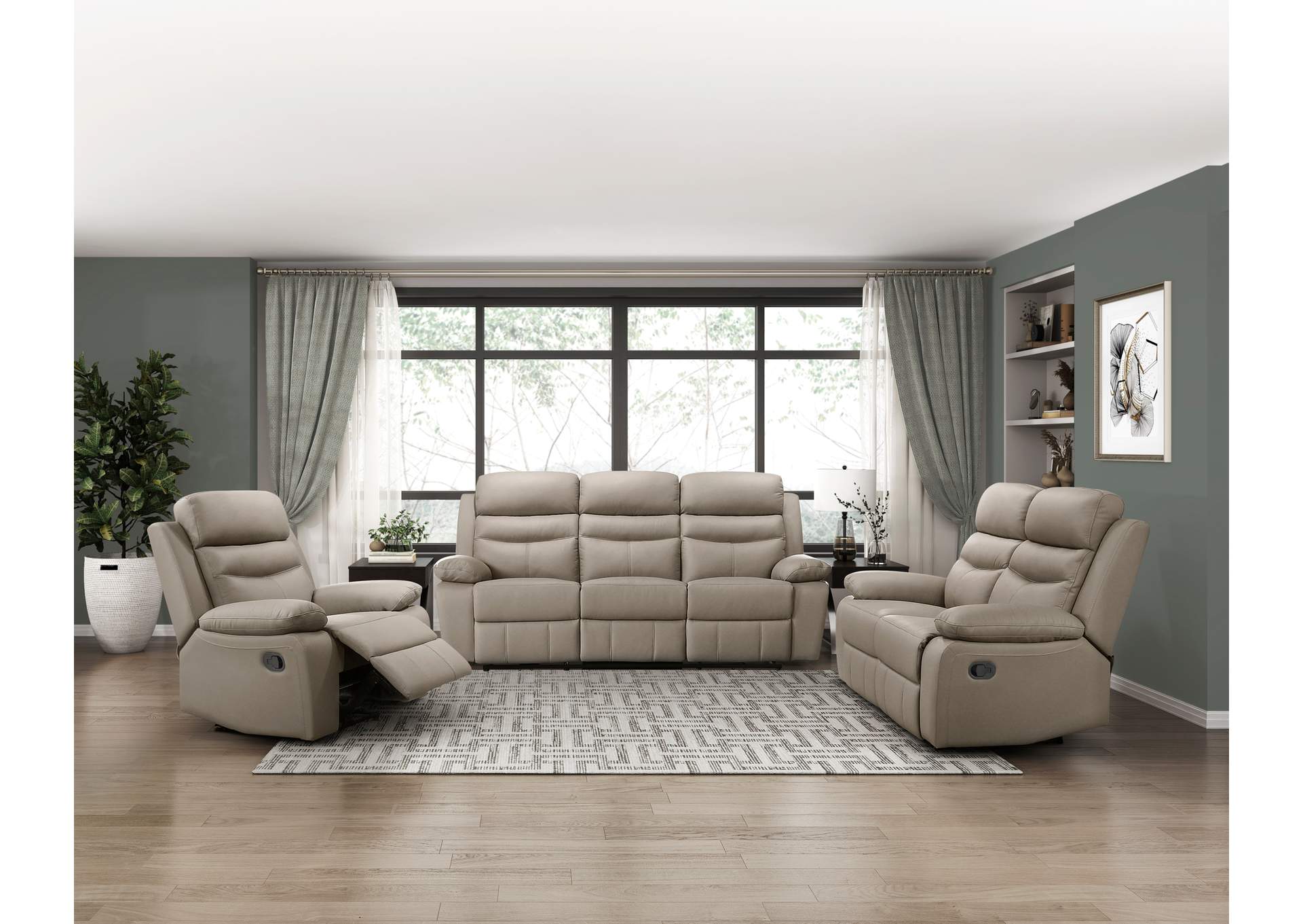 Double Reclining Love Seat image 1