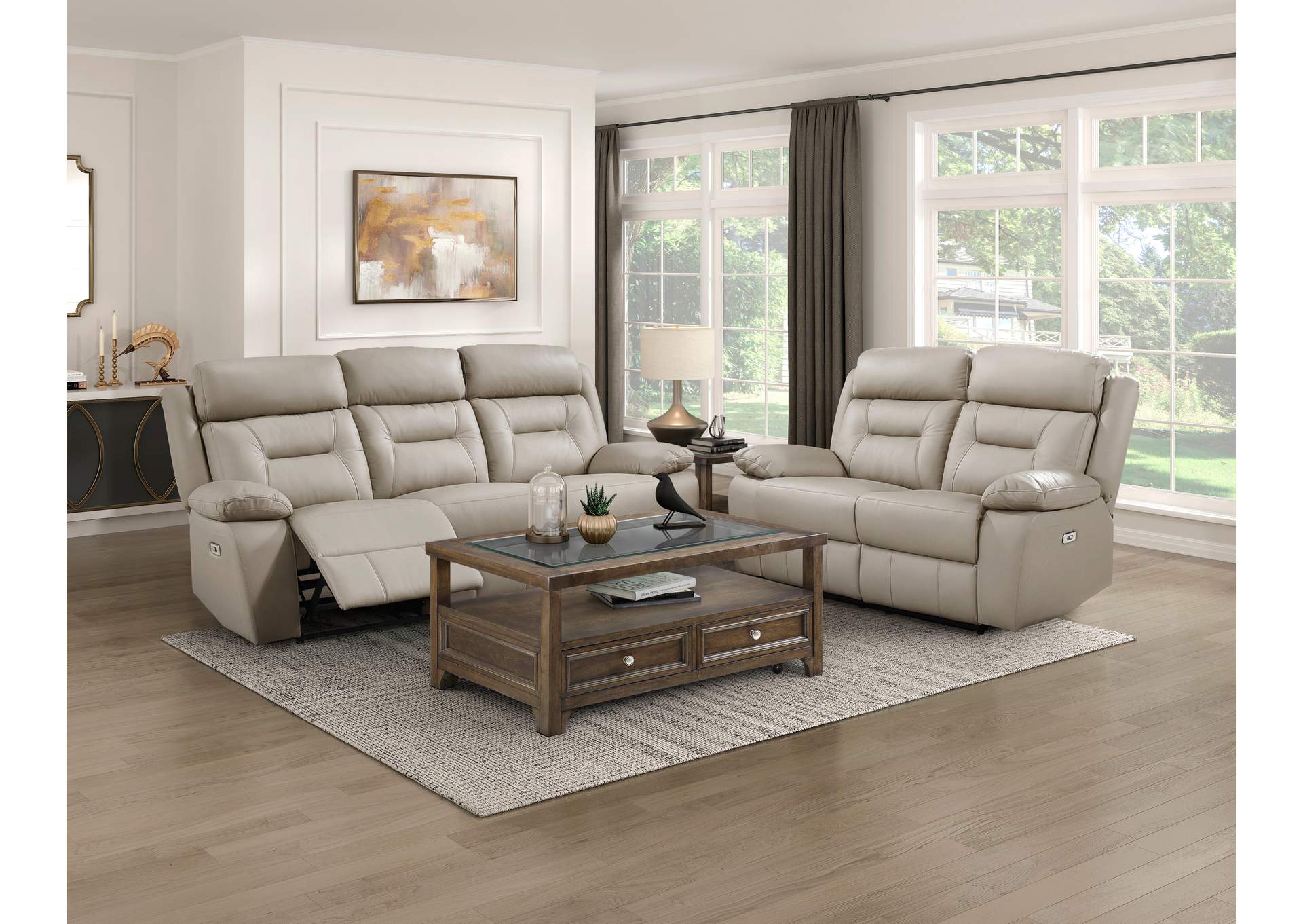 Power Double Reclining Love Seat image 3