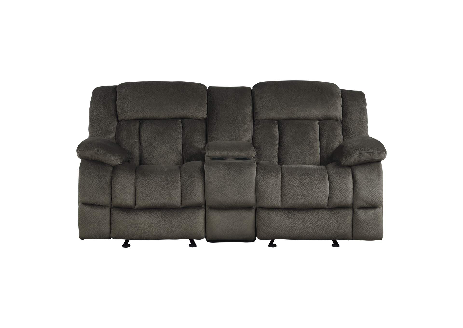 Double Glider Reclining Love Seat with Center Console image 3