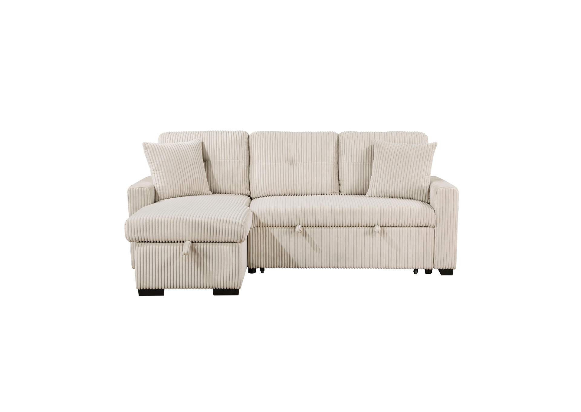 Rhett 3-Piece Reversible Sectional with Pull-out Bed and Hidden Storage image 19
