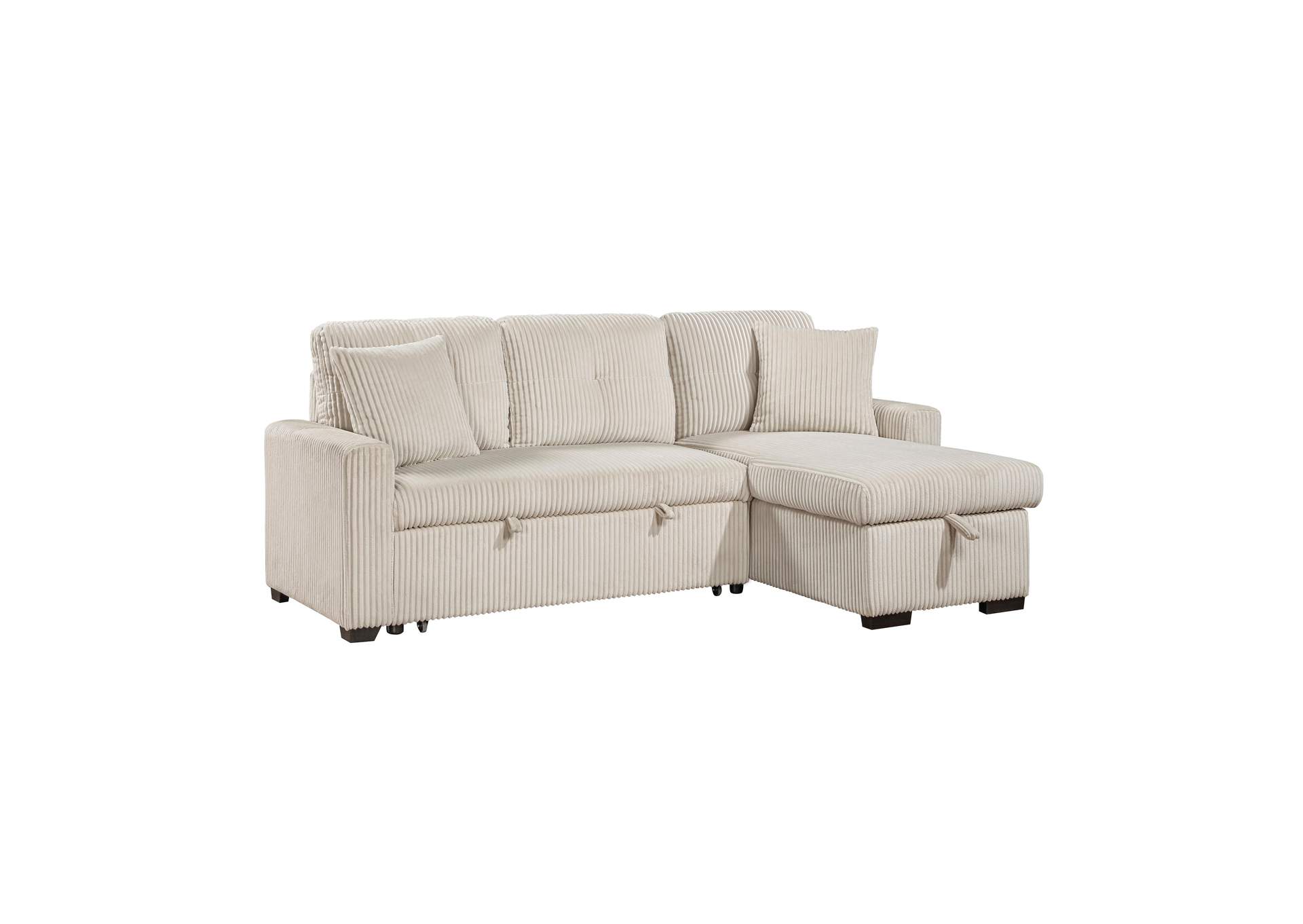 Rhett 3-Piece Reversible Sectional with Pull-out Bed and Hidden Storage image 18