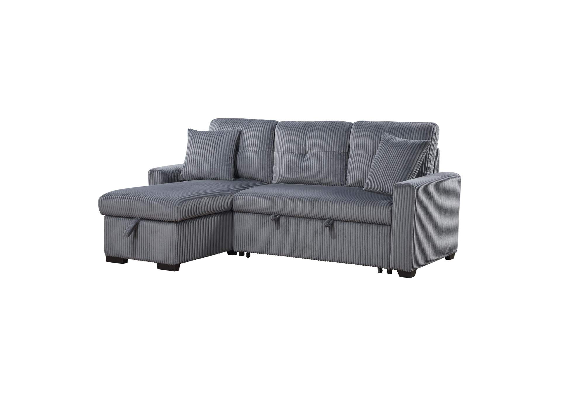 Rhett 3-Piece Reversible Sectional with Pull-out Bed and Hidden Storage image 17