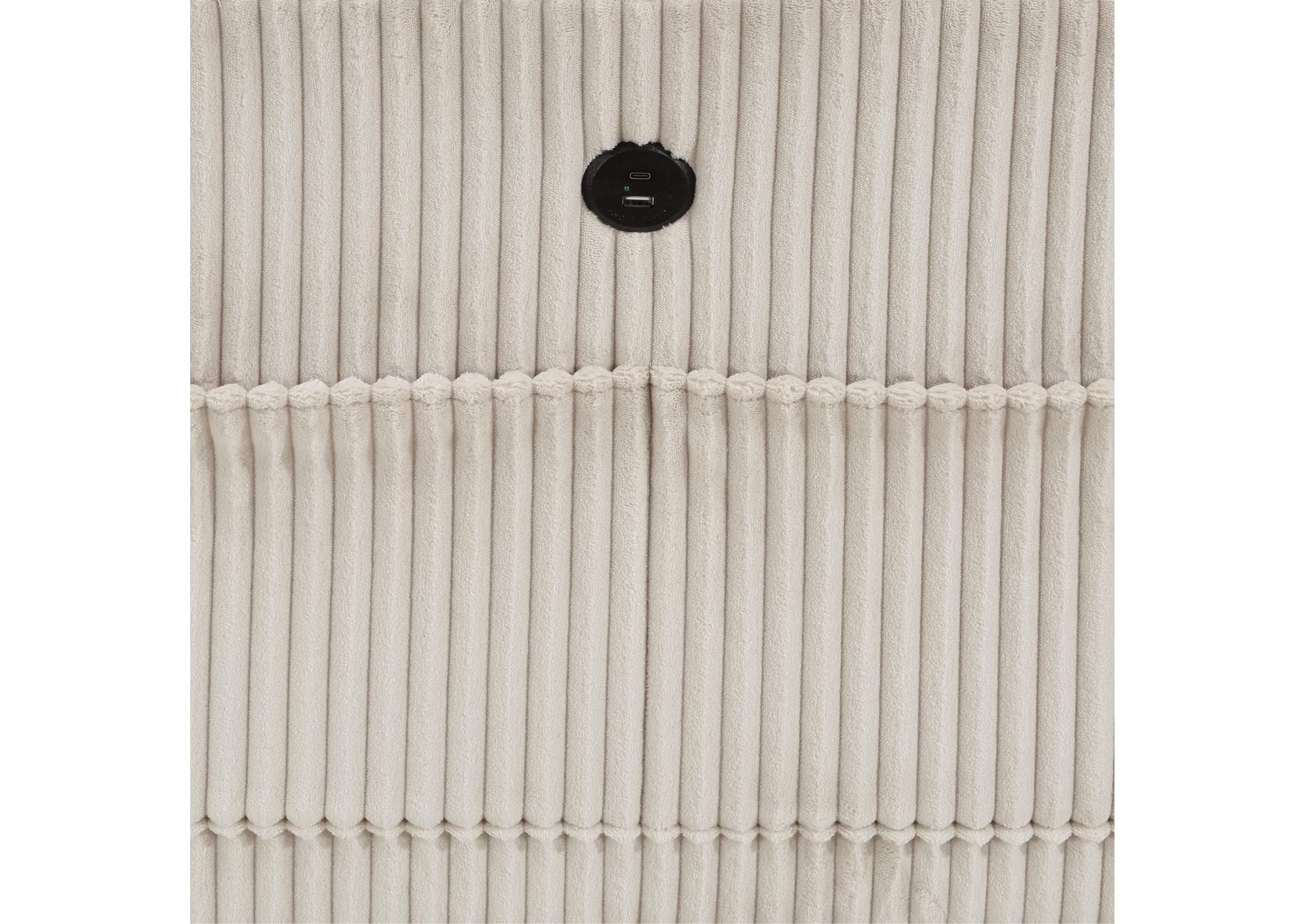 Chair with One Arm, Storage, Storage Pouch and Charging Ports image 1