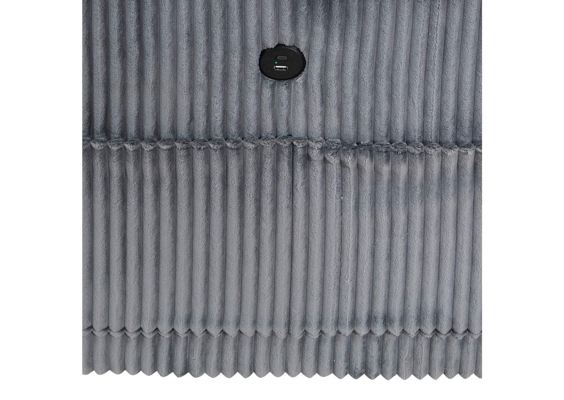 Chair with One Arm, Storage, Storage Pouch and Charging Ports image 1