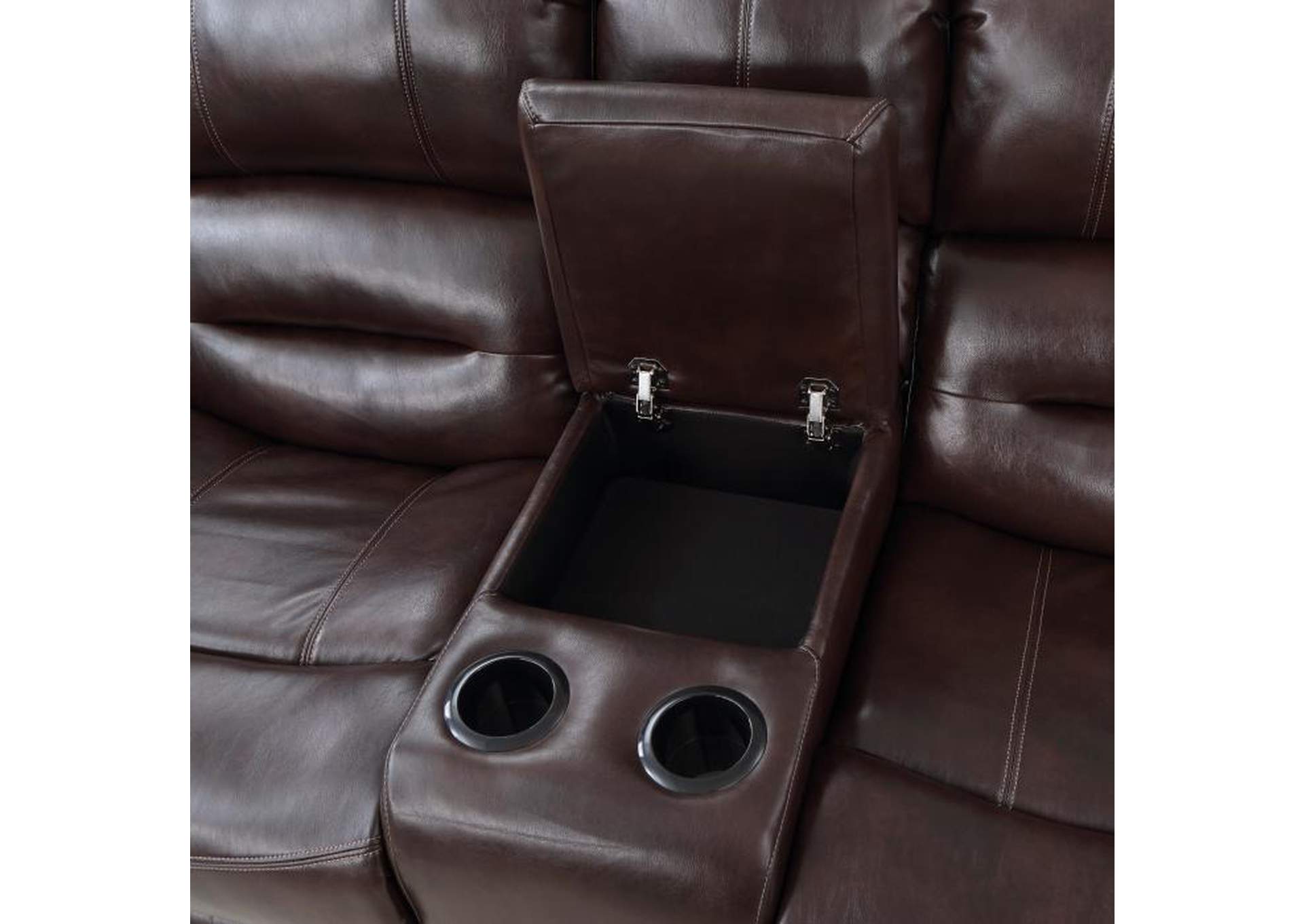 Hill Double Glider Reclining Love Seat With Center Console image 6