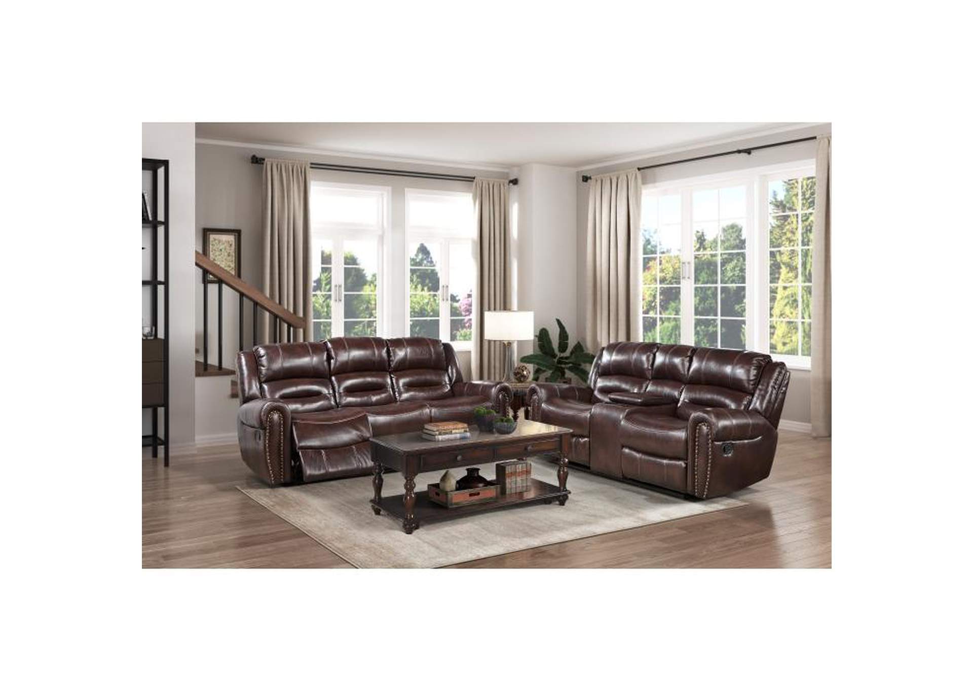 Hill Double Reclining Sofa With Center Drop-Down Cup Holders image 7